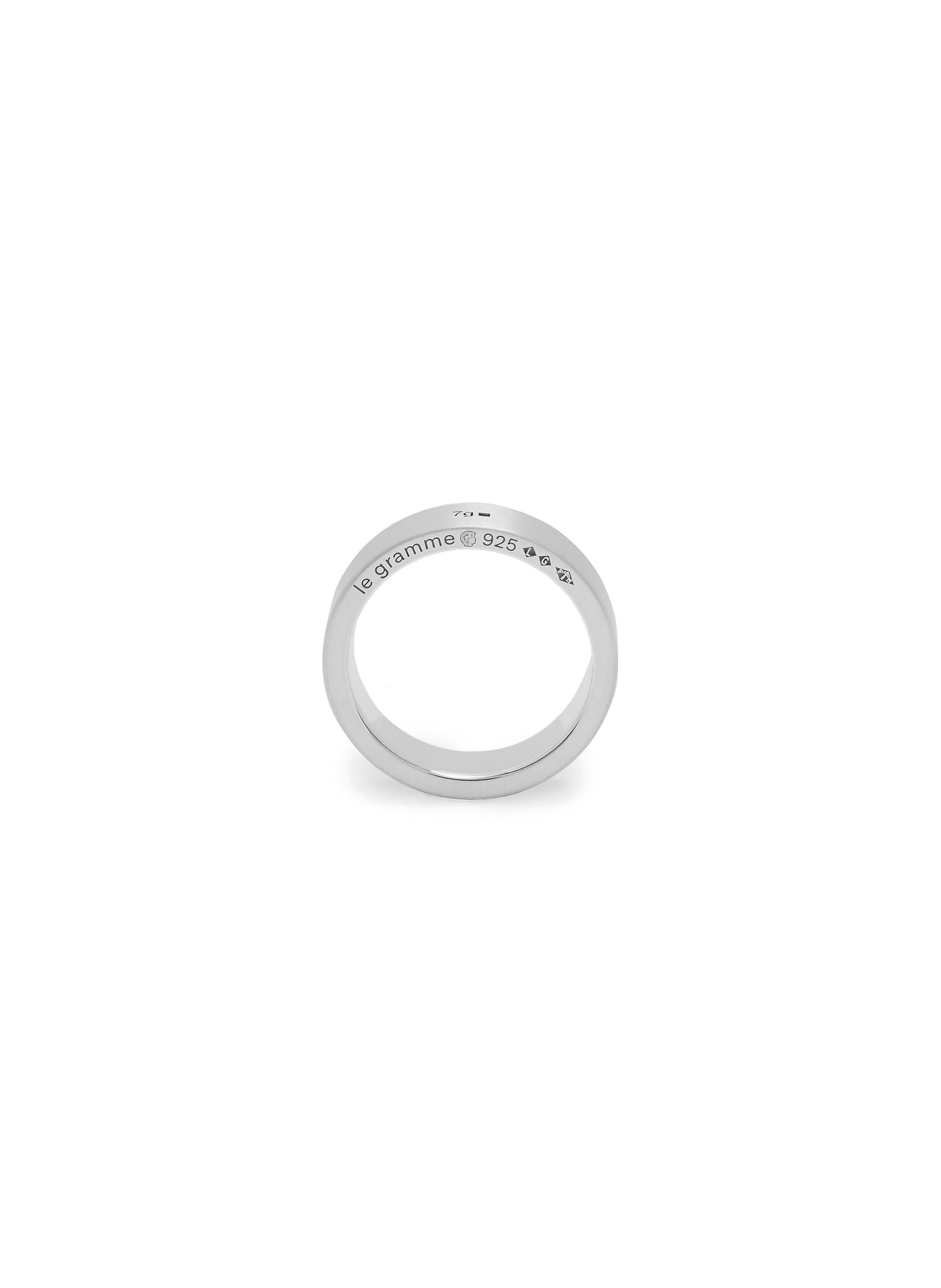 LE GRAMME ?Le 7 Grammes? Plain Brushed Sterling Silver Ring Silver