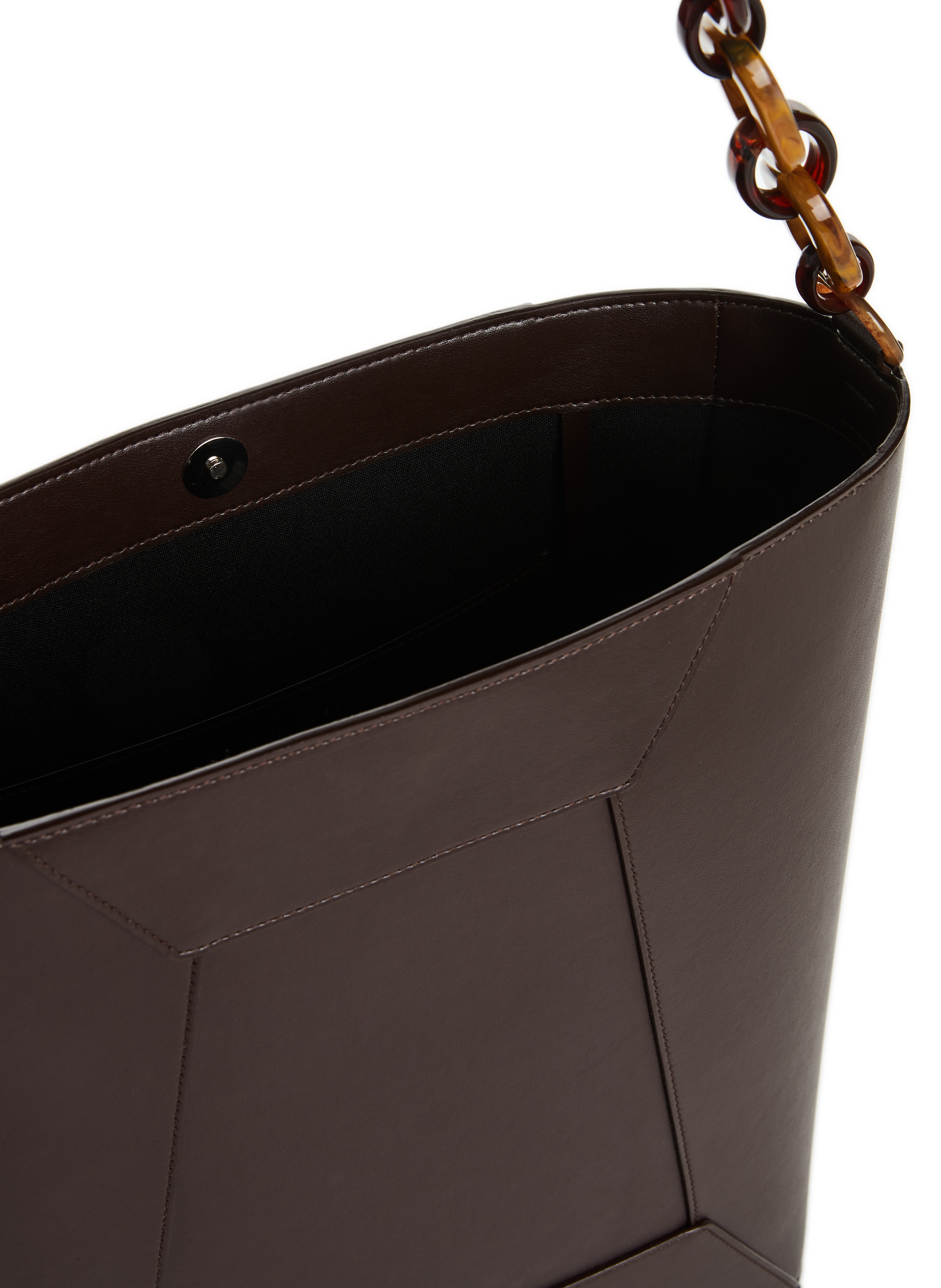 Sac cabas en cuir vegan LA SINGULIERE & LE SINGULIER Marron