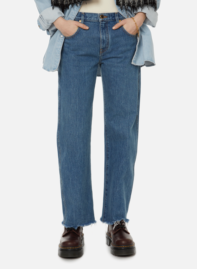 Kerrie jeans in KHAITE denim cotton