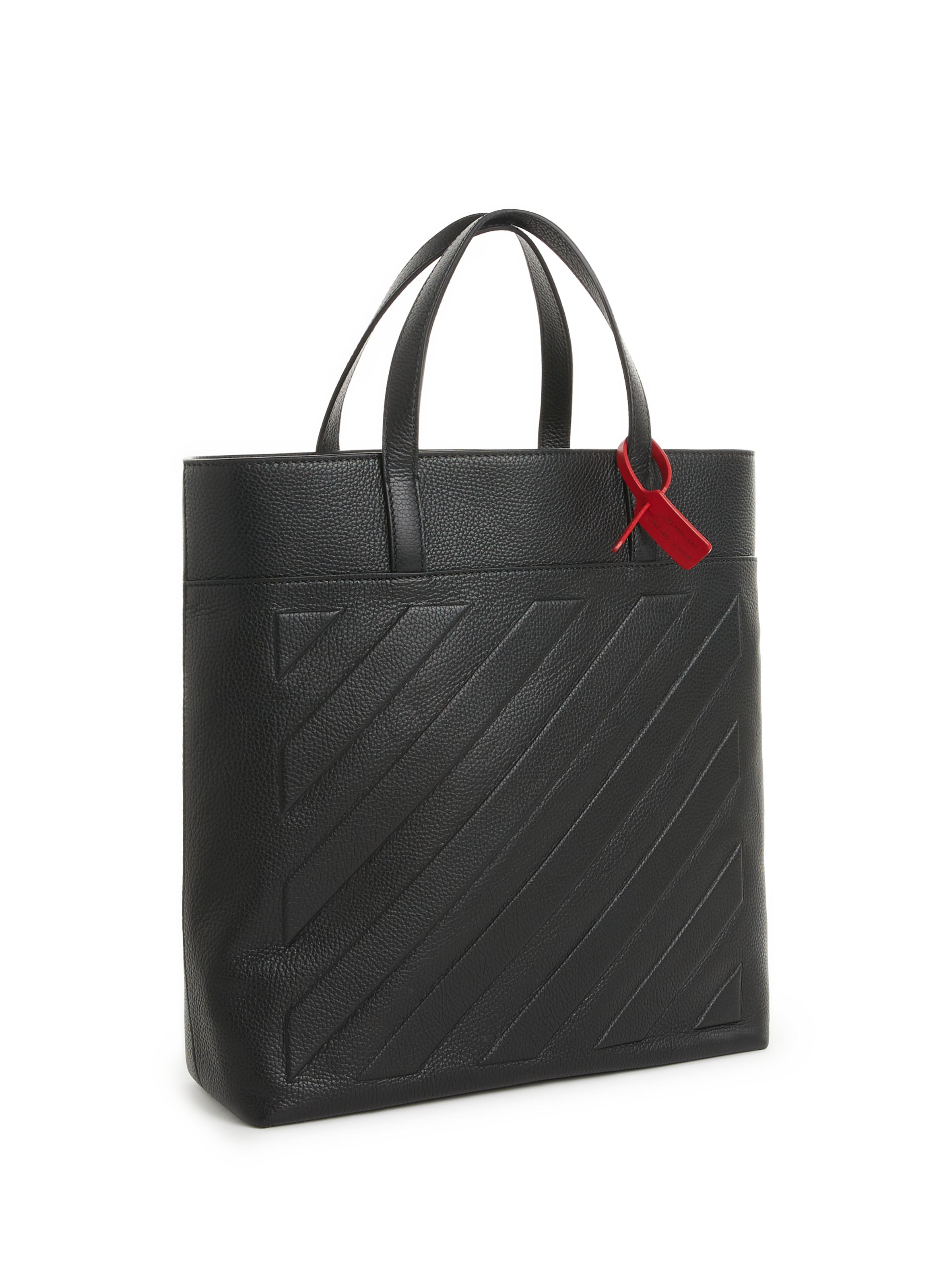 Binder leather tote bag OFF-WHITE Black