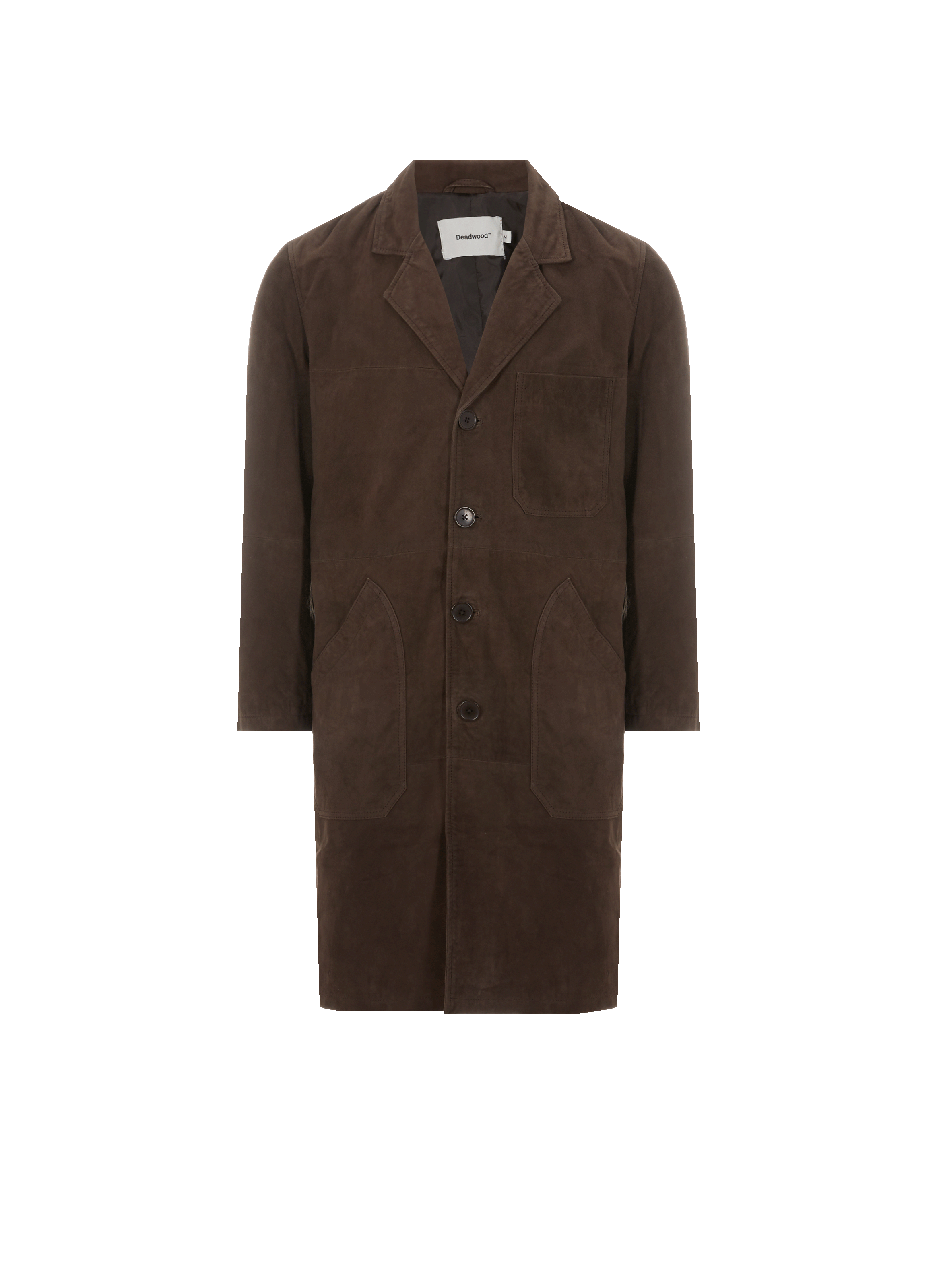 Veste longue en cuir