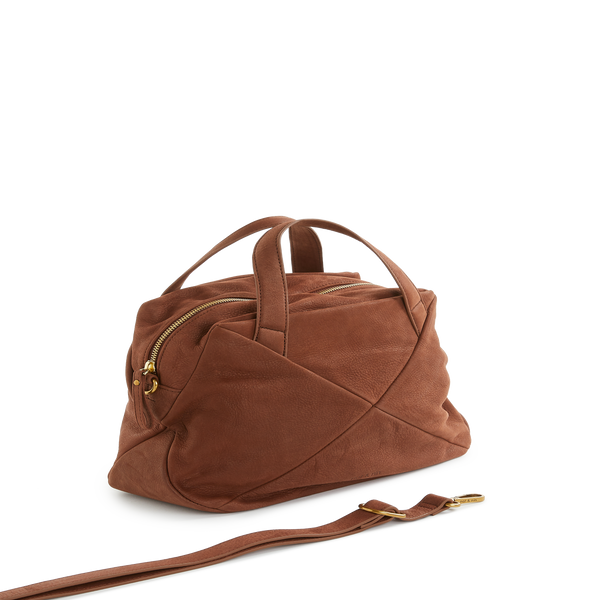 Nat & Nin Xena Leather Bag In Brown