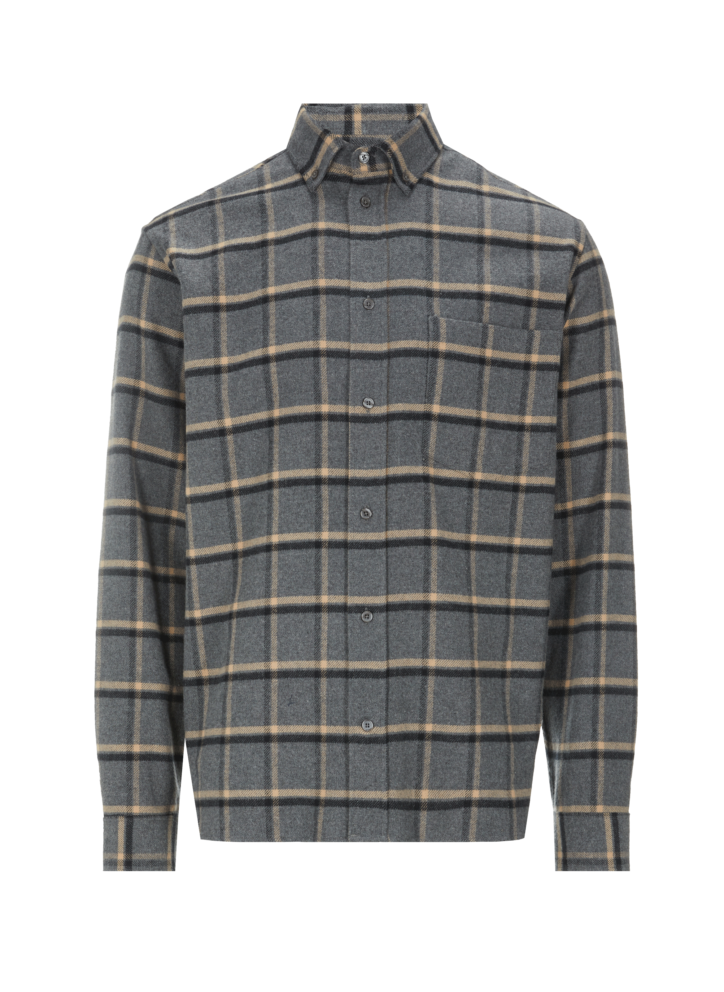 SAISON 1865 Cotton check shirt Grey