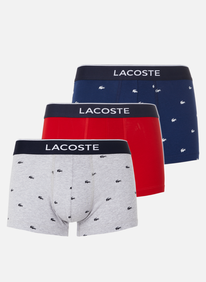 Set of three cotton boxers  LACOSTE