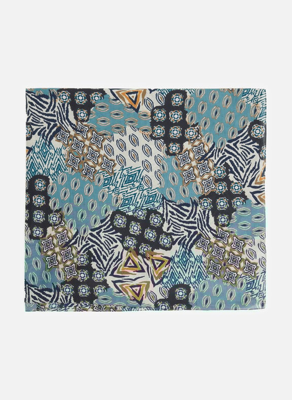 Printed scarf Blue by SAISON 1865 SAISON 1865 Printed scarf Blue