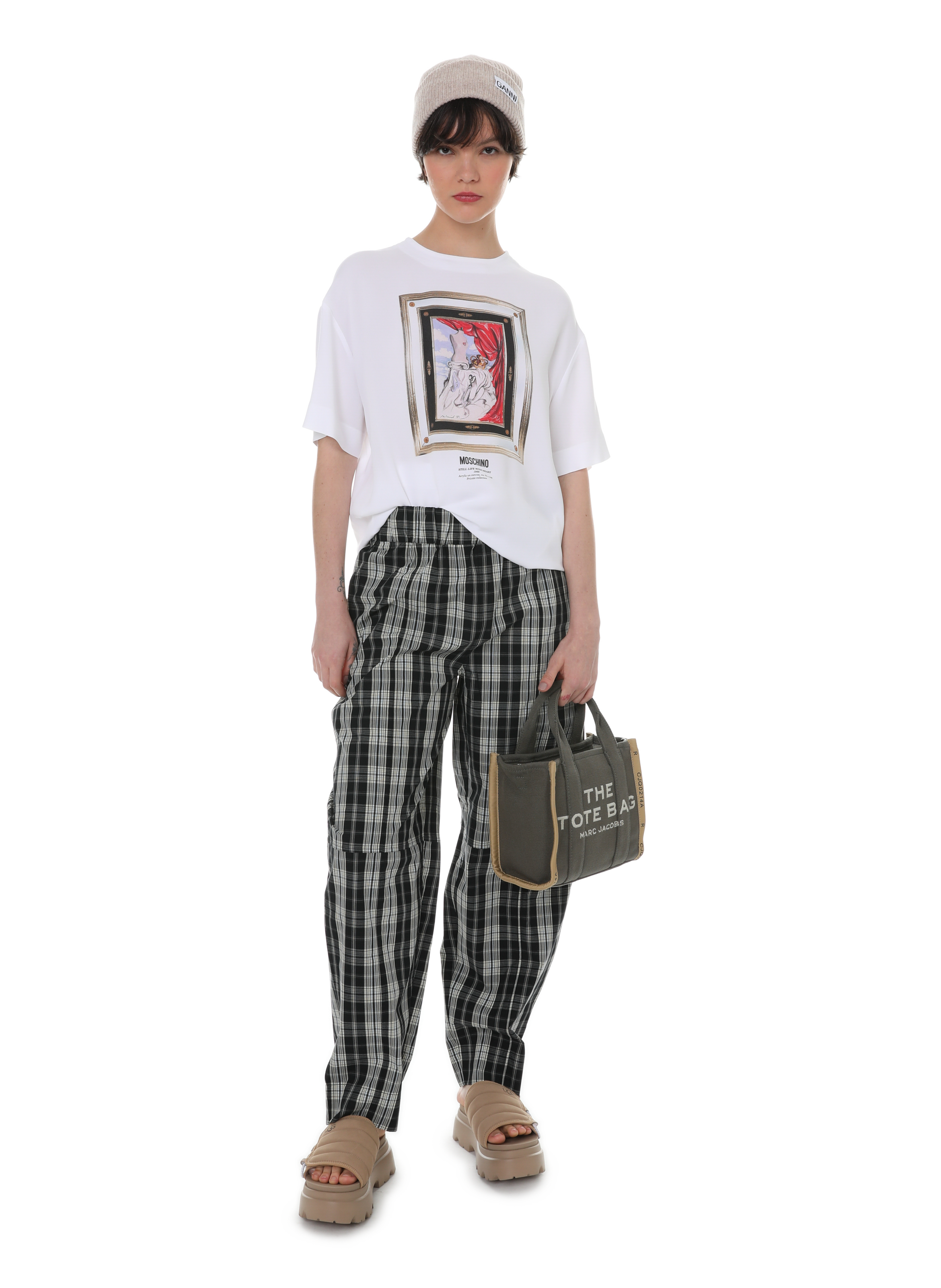 Sac cabas The Jacquard Small Tote Bag MARC JACOBS Vert