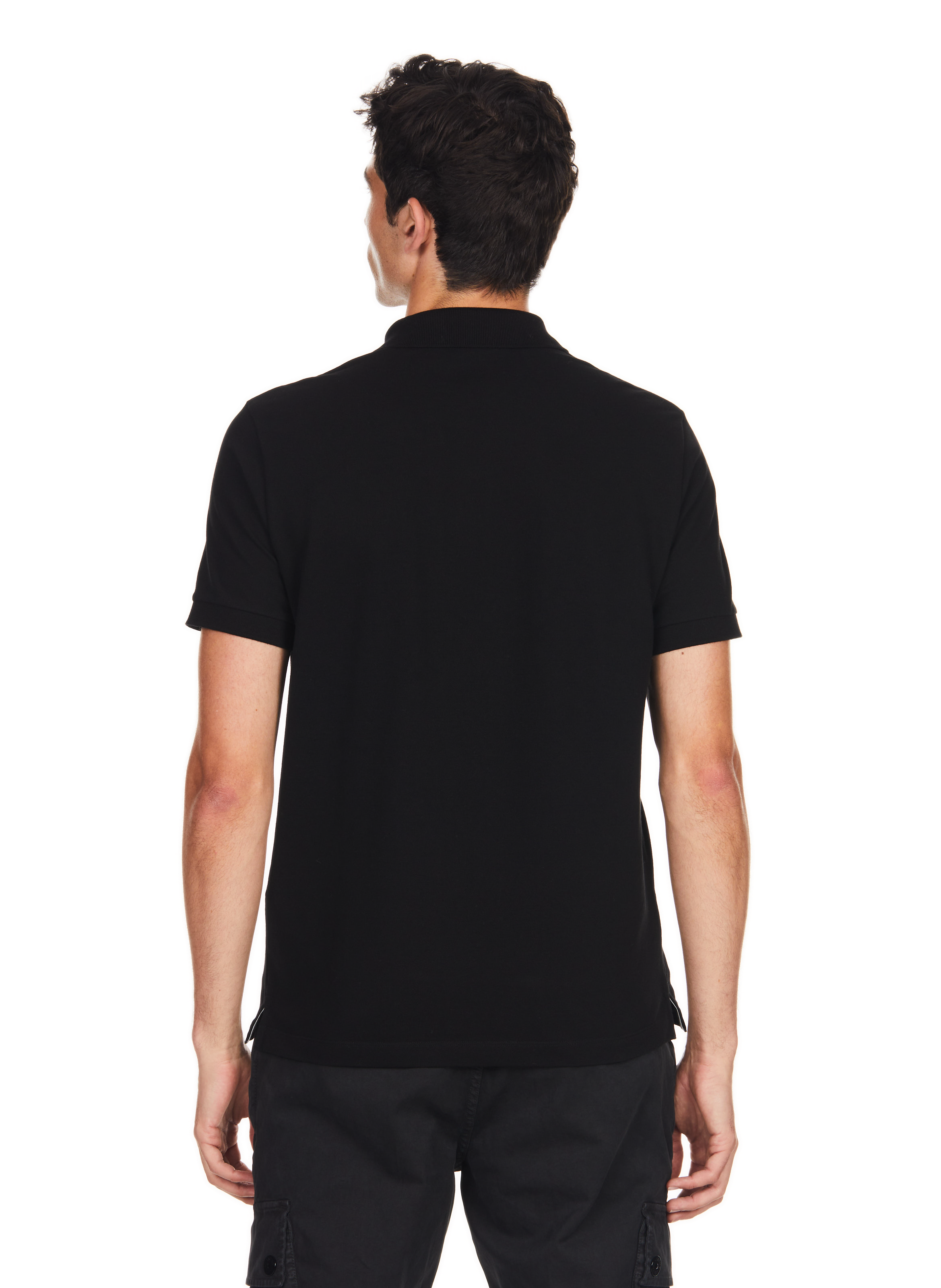 Polo uni coupe slim fit en coton STONE ISLAND Noir