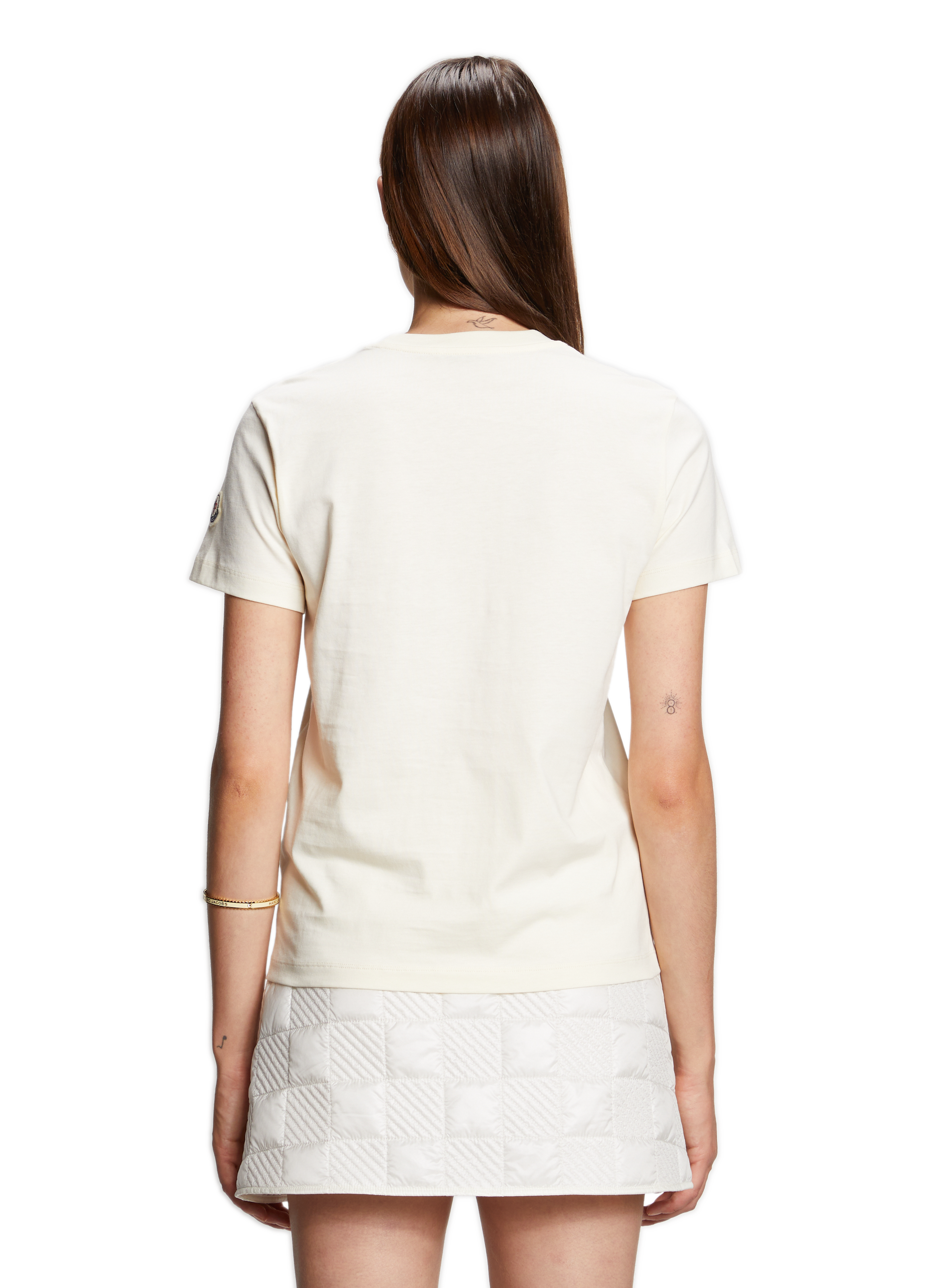 Cotton T-shirt MONCLER Beige