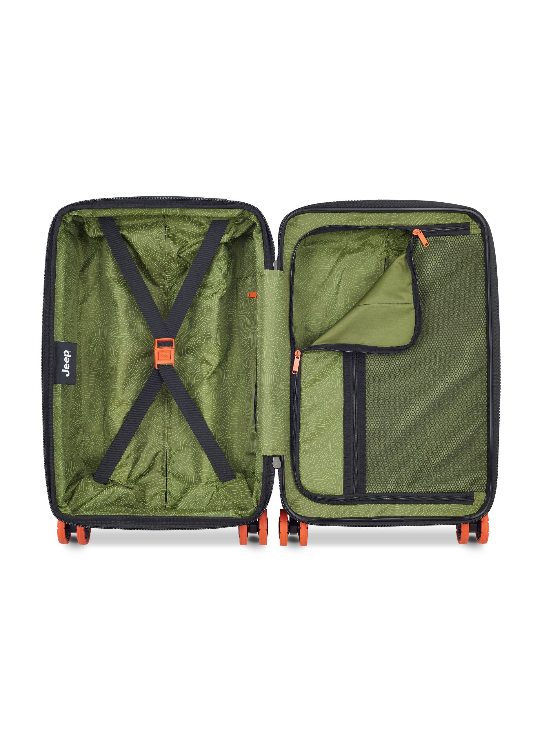 Valise cabine rigide taille s - jh002b JEEP Rouge