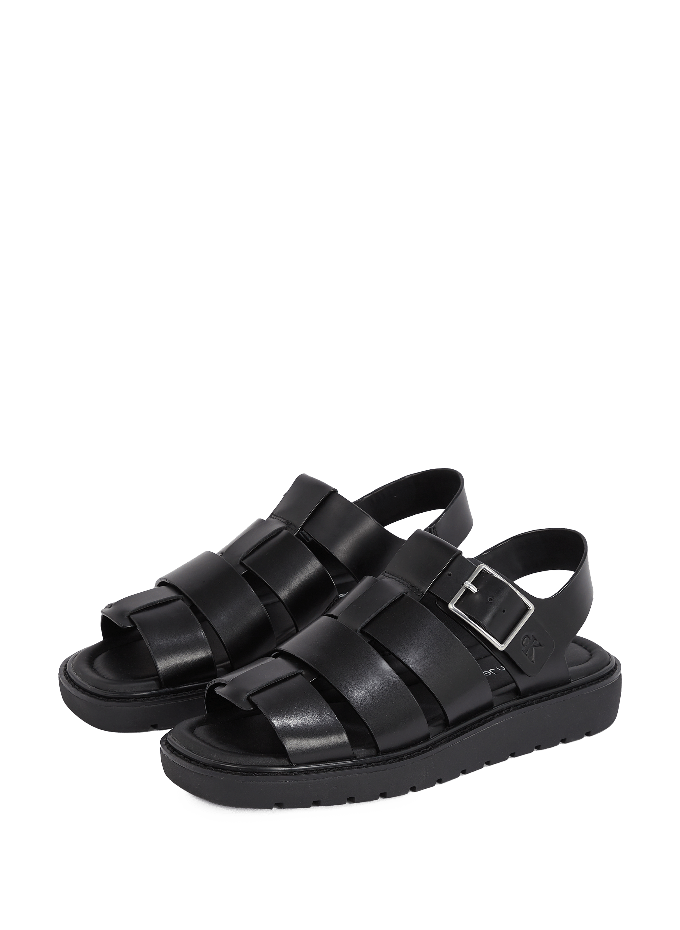Sandales en cuir CALVIN KLEIN Noir