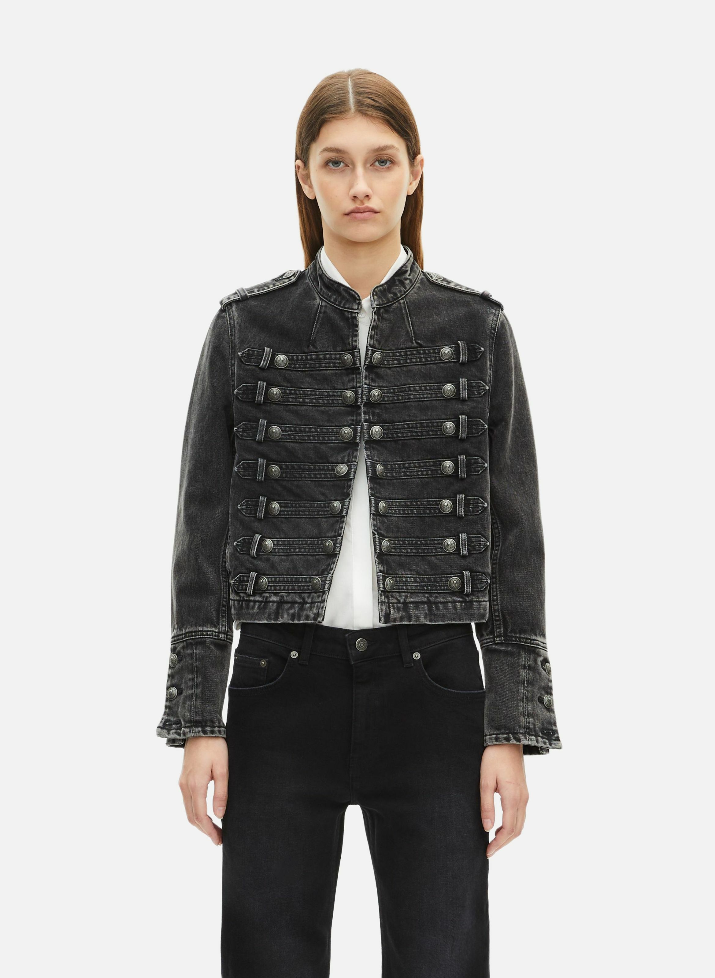 Blouson style officier en denim THE KOOPLES 