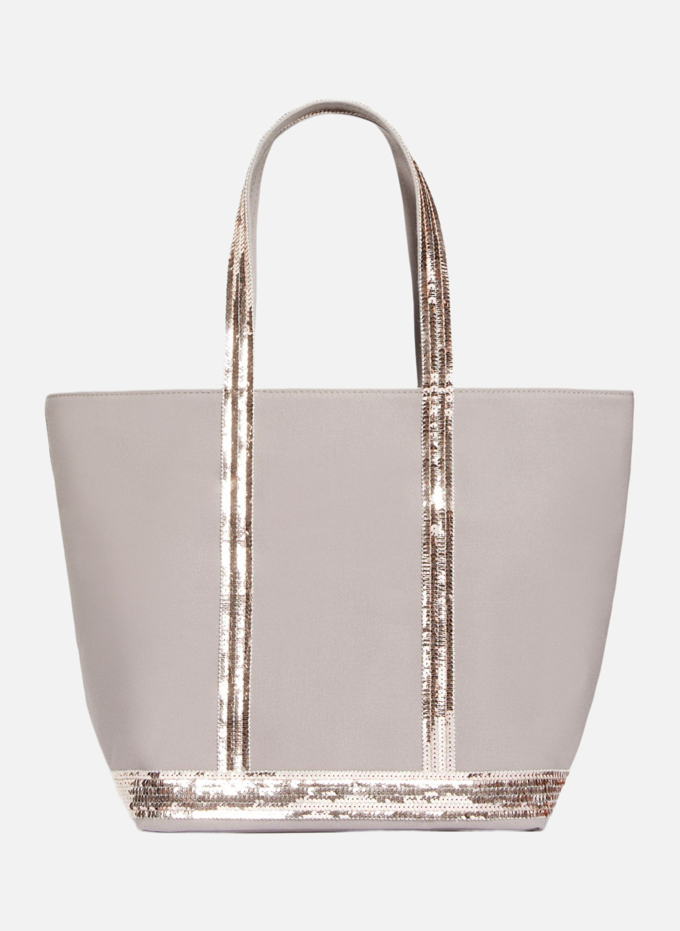 Cabas m zippé en toile  Quartz