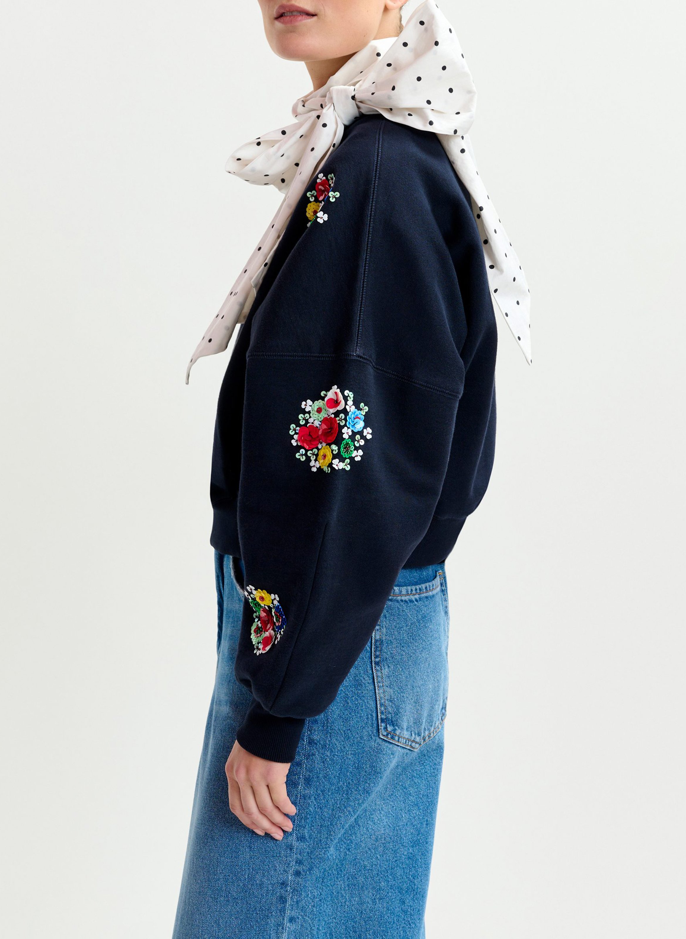 Sweat col rond en coton itro ESSENTIEL ANTWERP Bleu