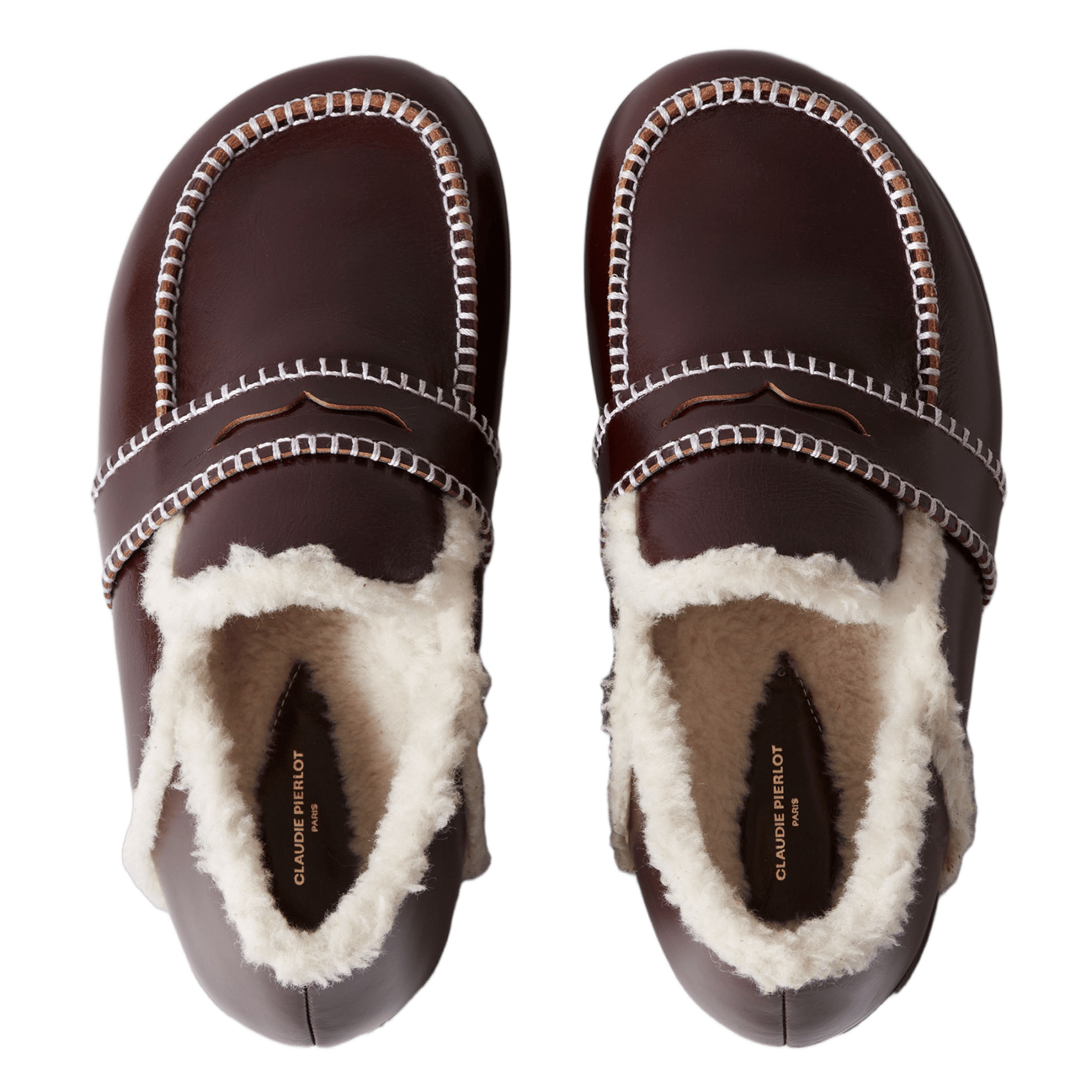 Chaussons en cuir asel CLAUDIE PIERLOT Rouge