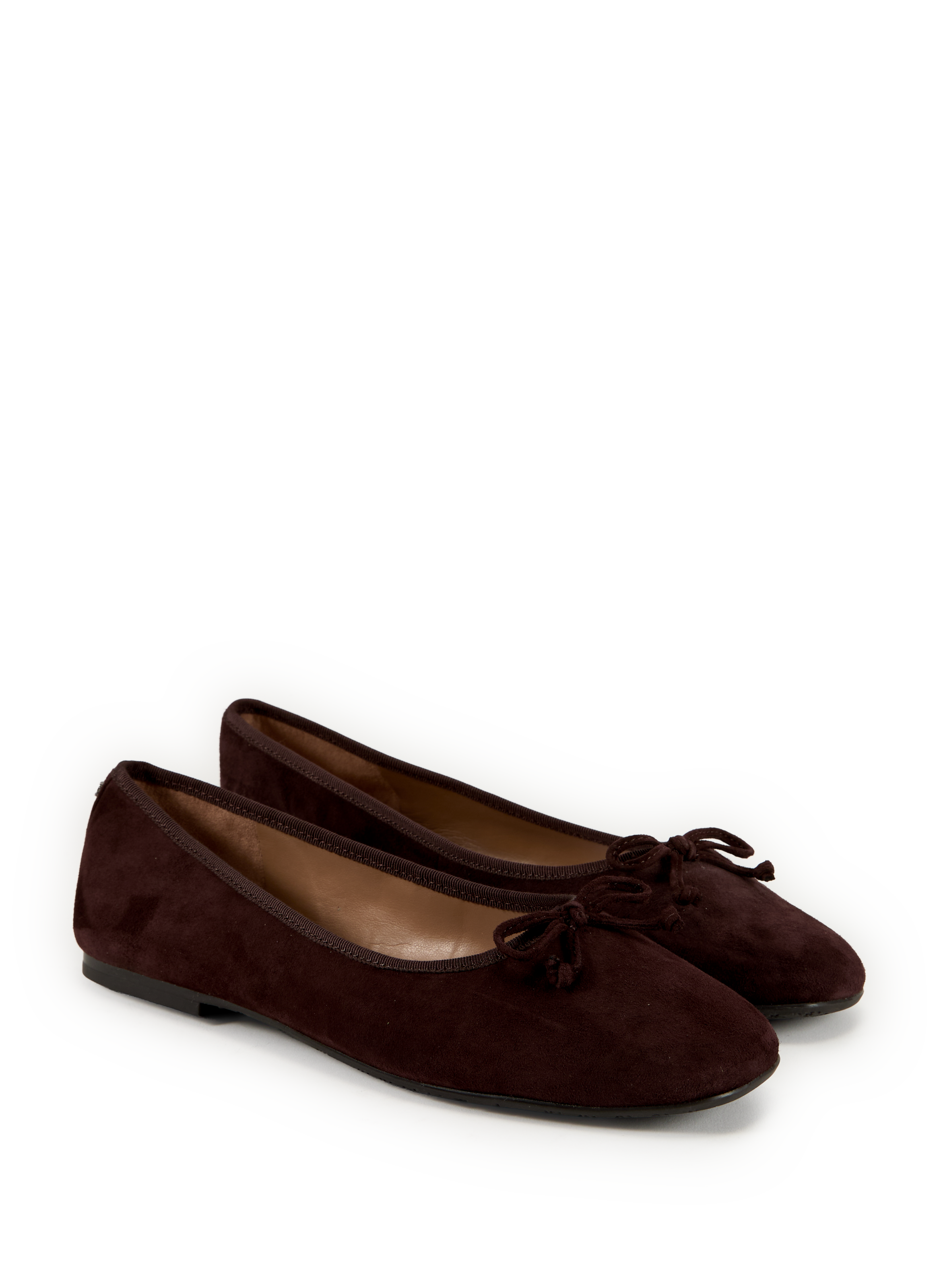 Ballerines à noeud en cuir SAM EDELMAN Marron