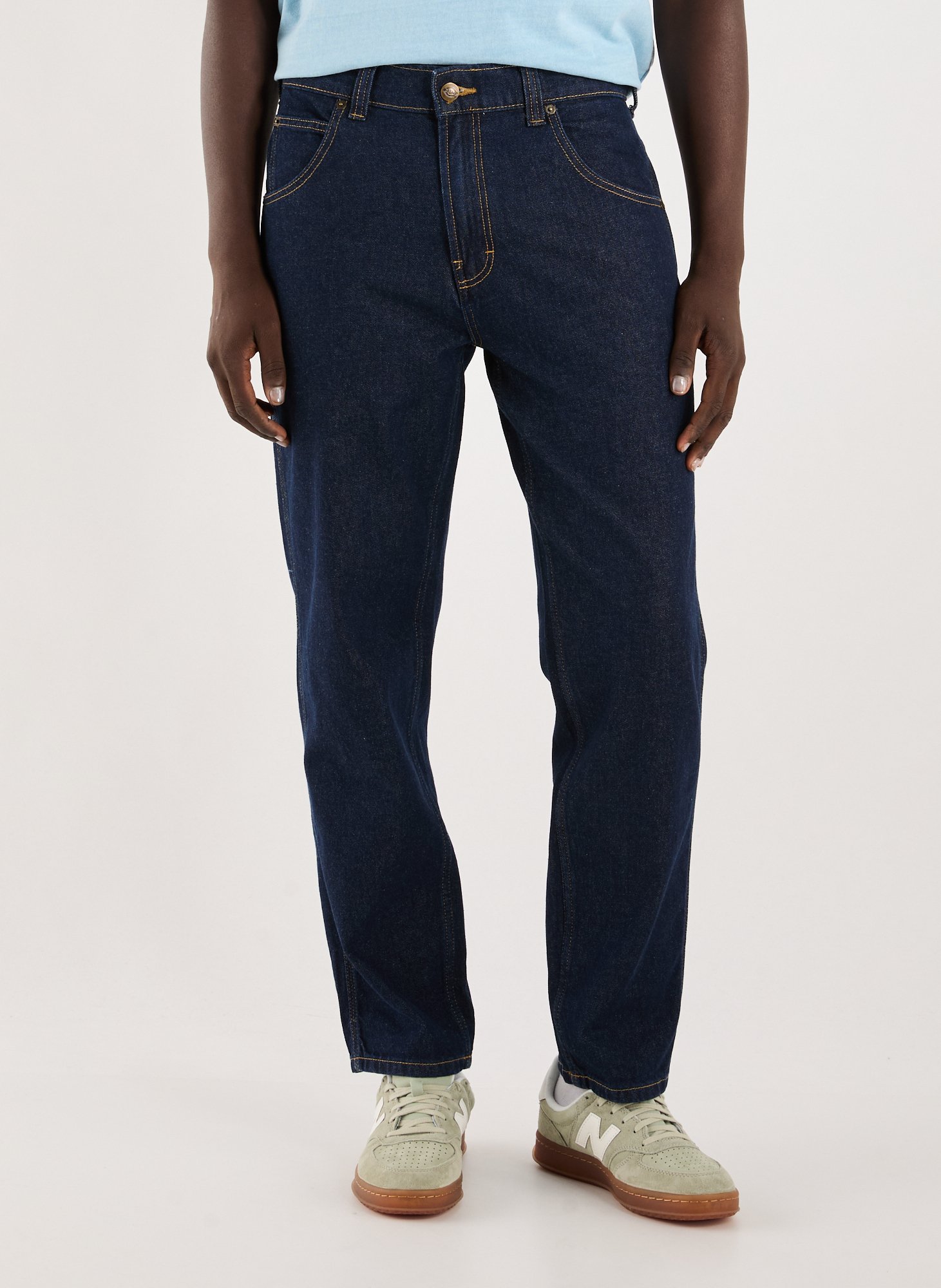DICKIES Jean droit en coton Bleu