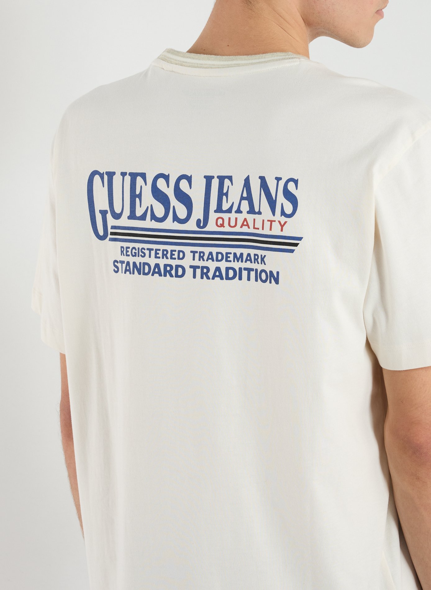 Cotton round-neck T-shirt GUESS White