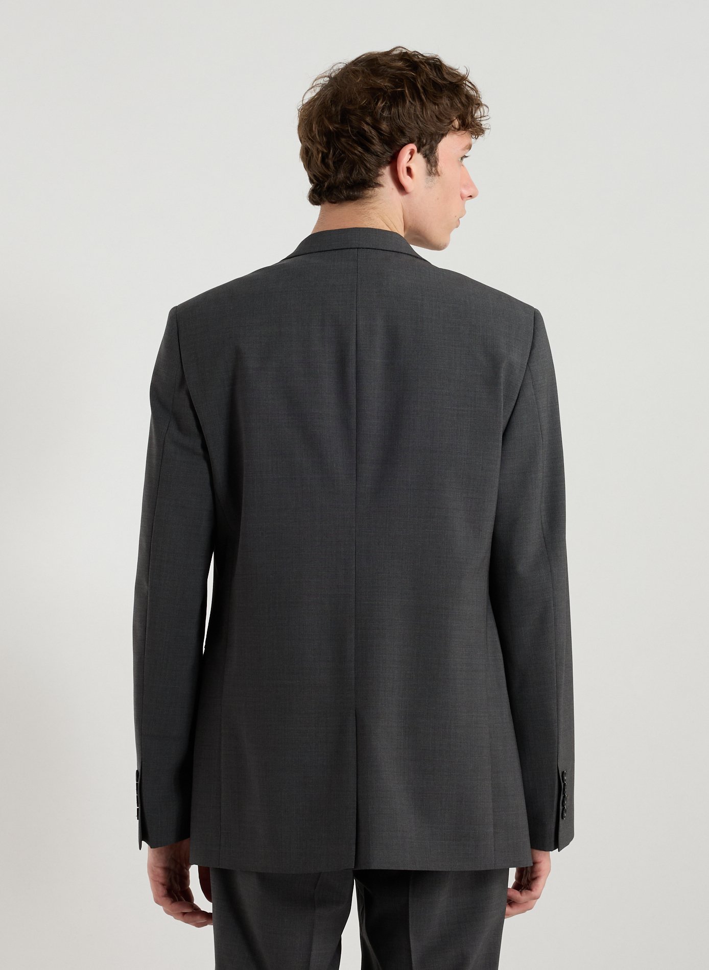 Veste de costumem en laine mélangée  AU PRINTEMPS PARIS Gris