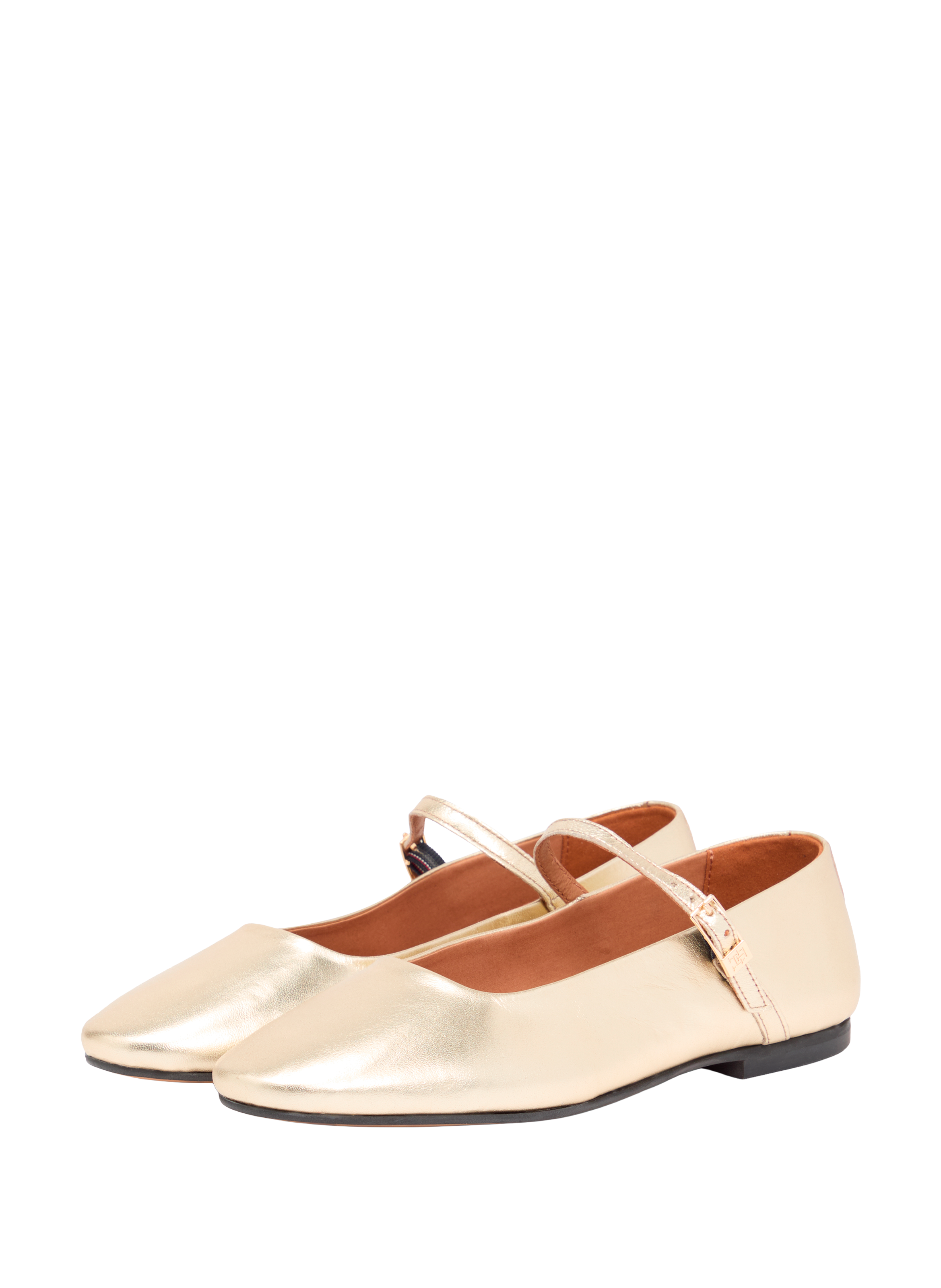 Babies en cuir d'agneau TOMMY HILFIGER Doré