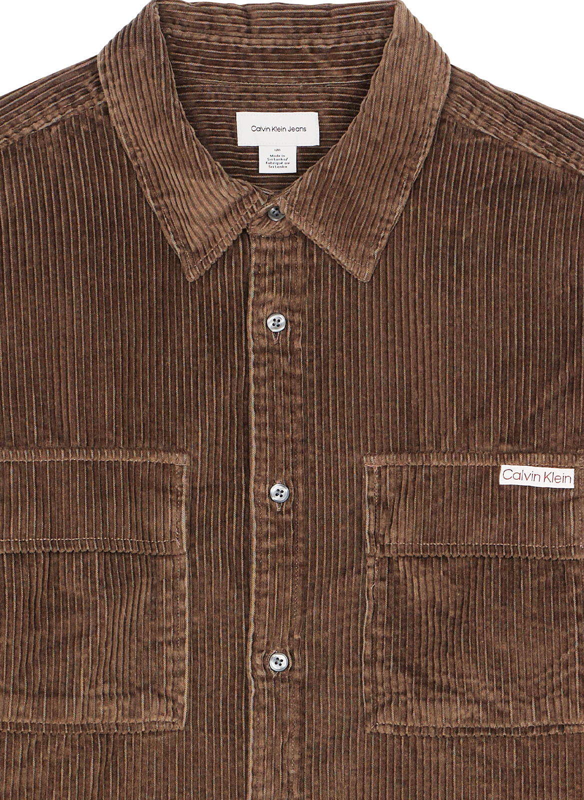 Corduroy shirt CALVIN KLEIN Brown