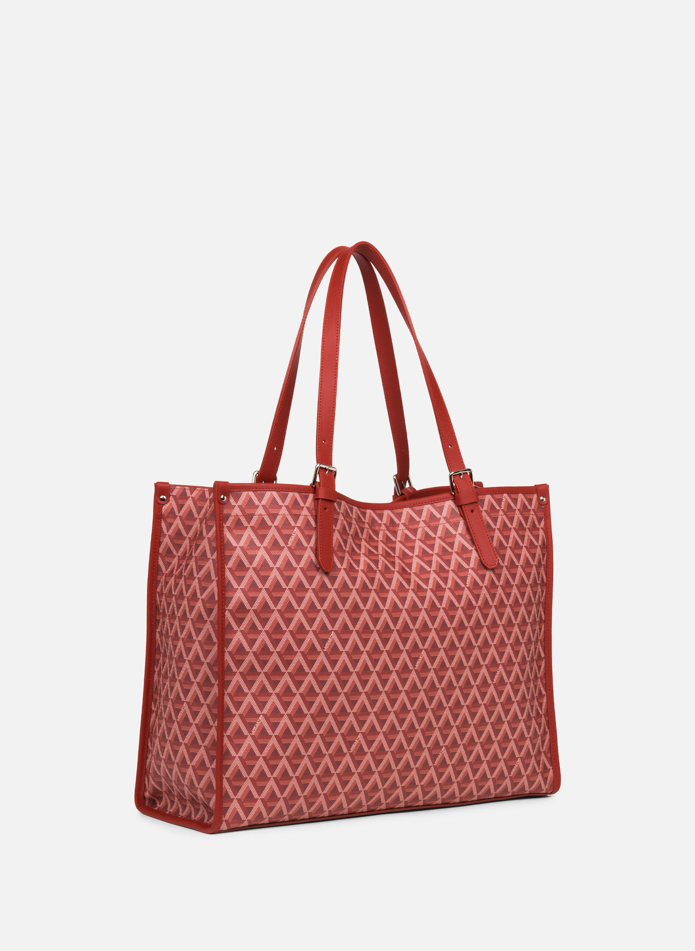 Grand sac cabas épaule - ikon LANCASTER Rouge
