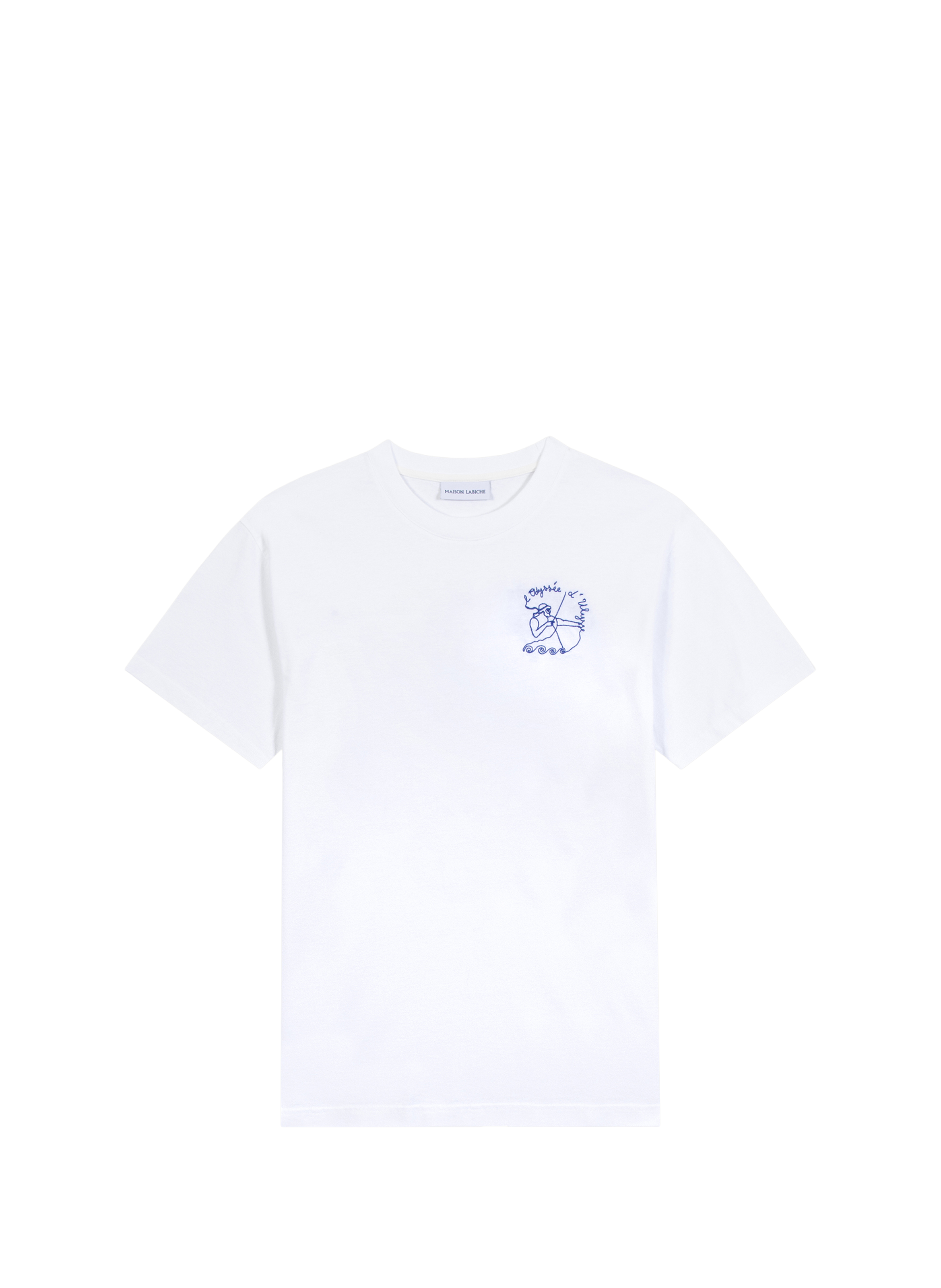 T-shirt Patureau brodé en coton biologique MAISON LABICHE Blanc