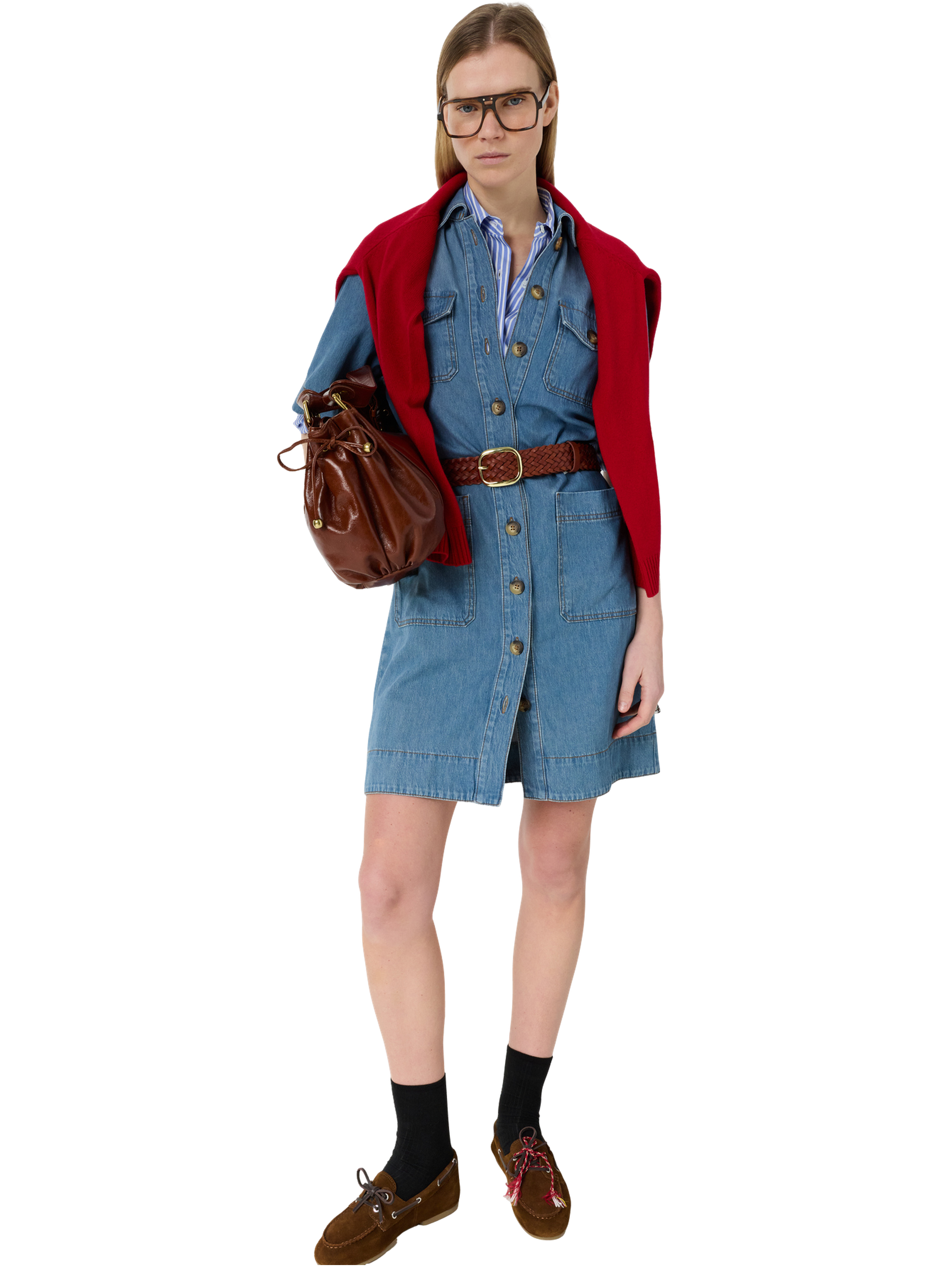 Robe droite en denim à poches - rani GERARD DAREL Bleu