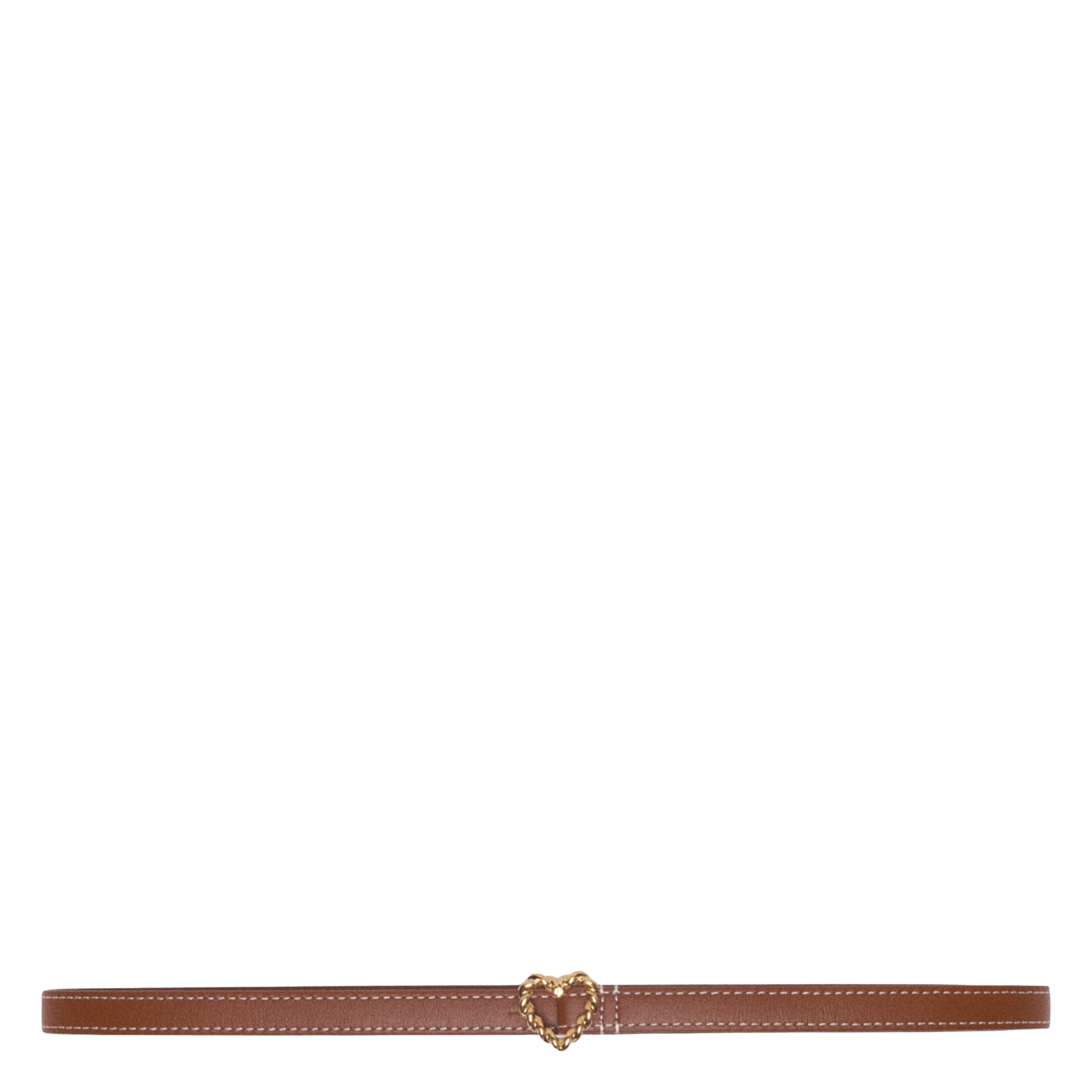 Ceinture en cuir MAJE Beige