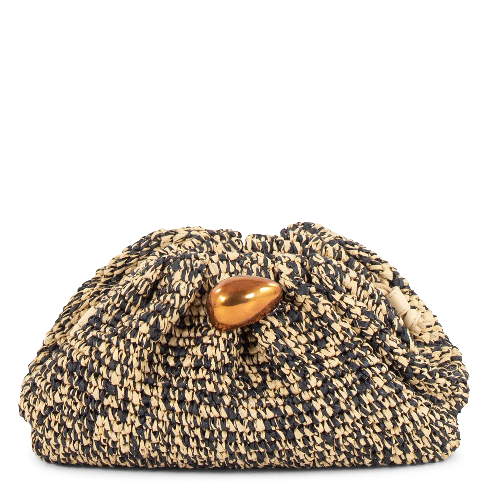 Clutch en cuir luna clutch SESSUN Beige