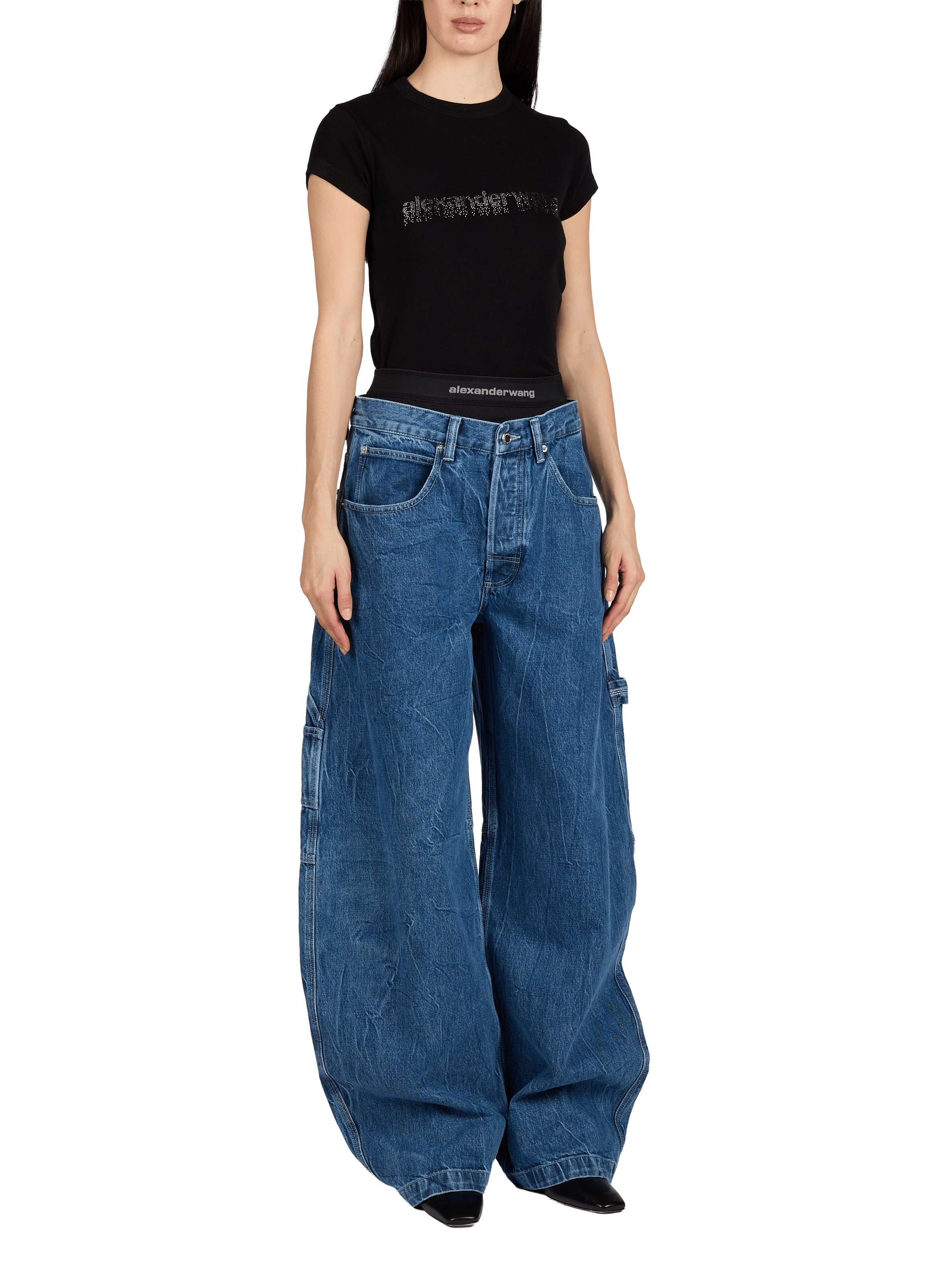 Cargo avec boxer amovible ALEXANDER WANG Bleu