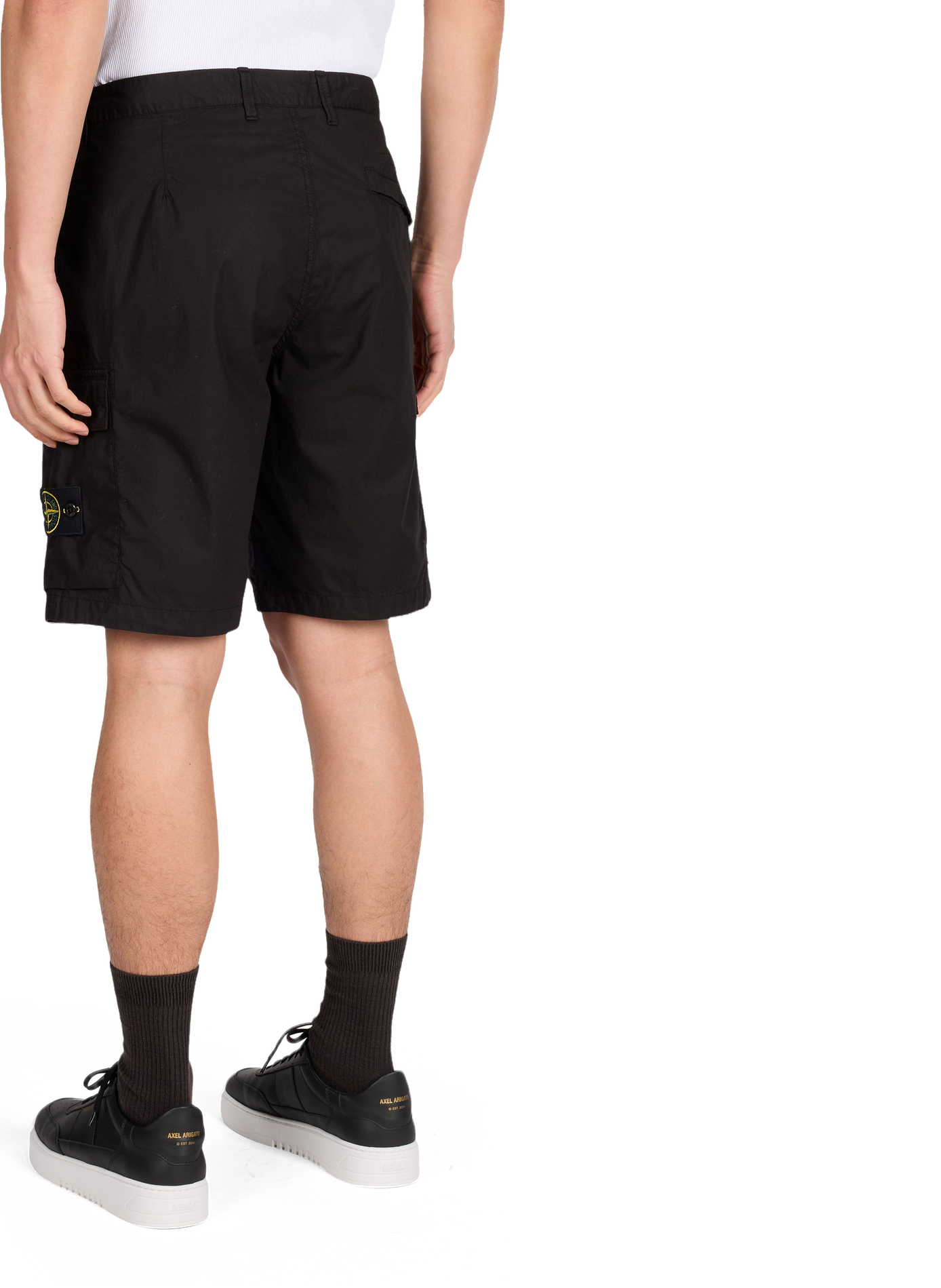 Cotton-blend Bermuda shorts STONE ISLAND Black