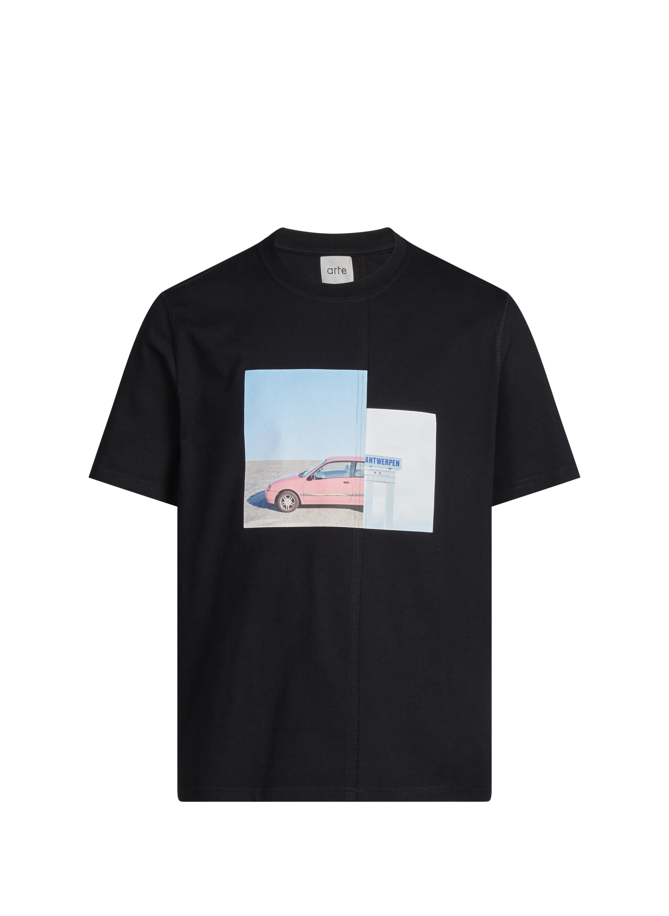 Cotton round-neck T-shirt ARTE ANTWERP Black