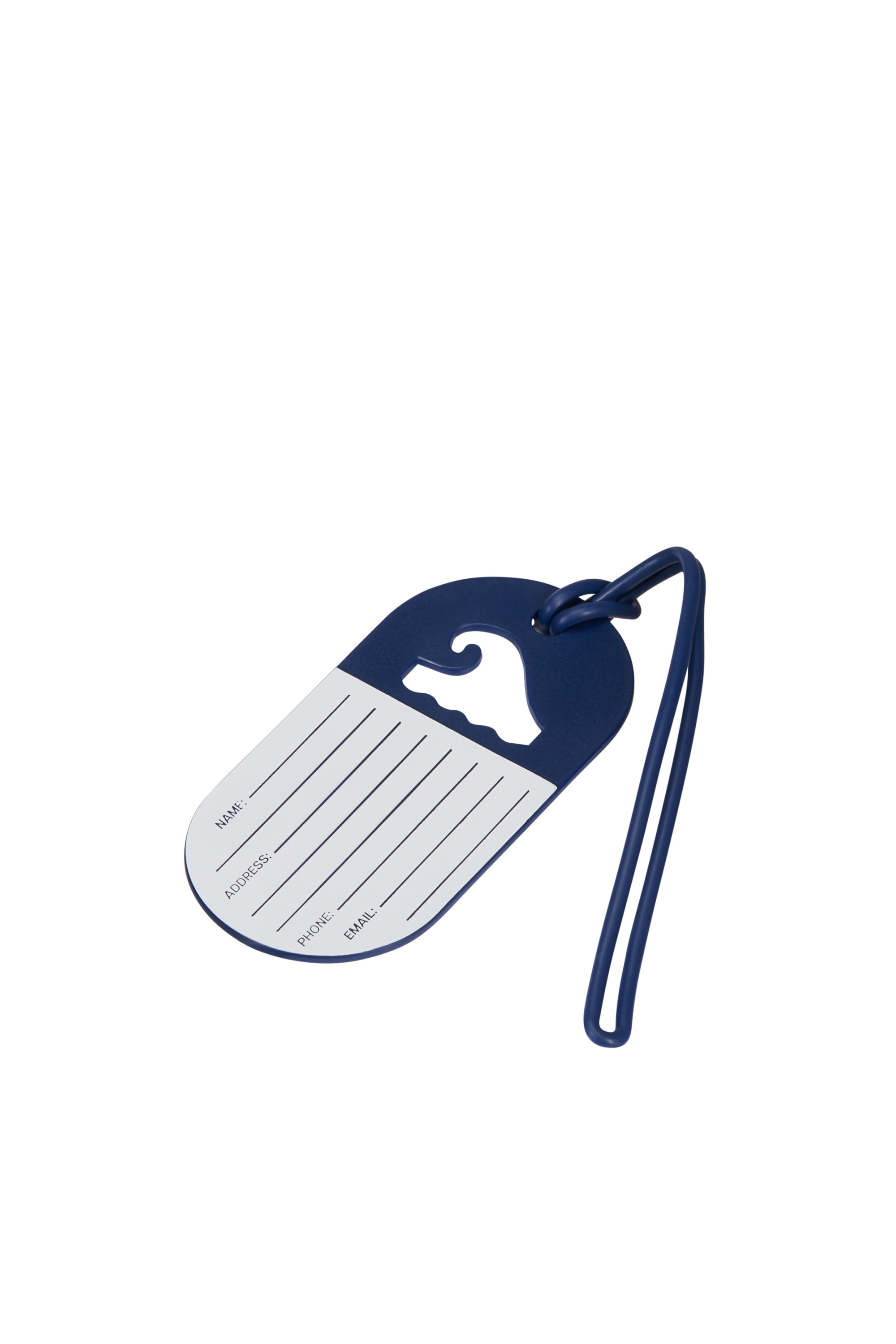 Étiquette bagages taille s Bleu