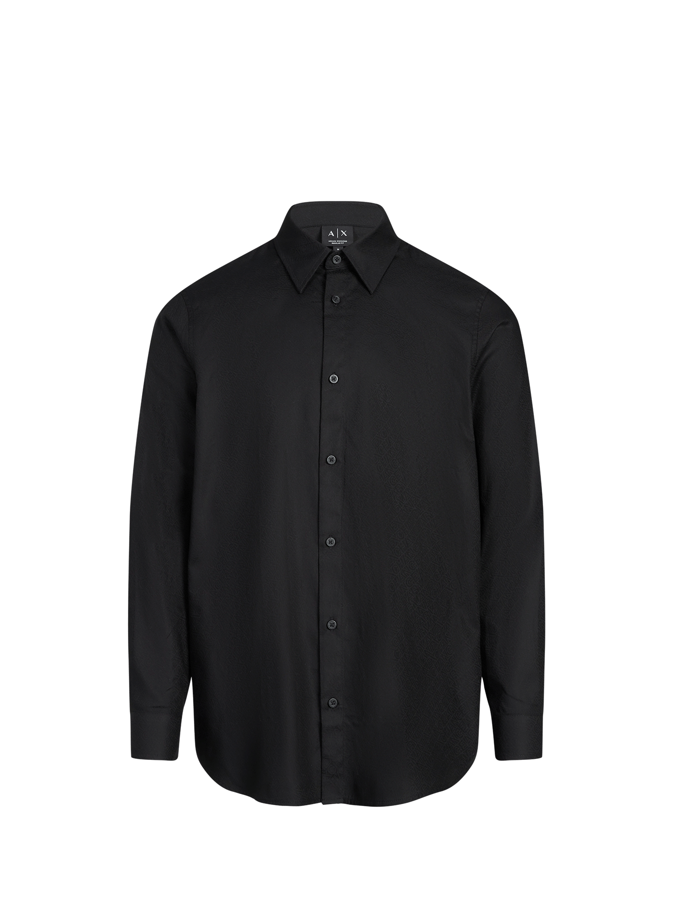 Shirt met logo in katoen ARMANI EXCHANGE Zwart