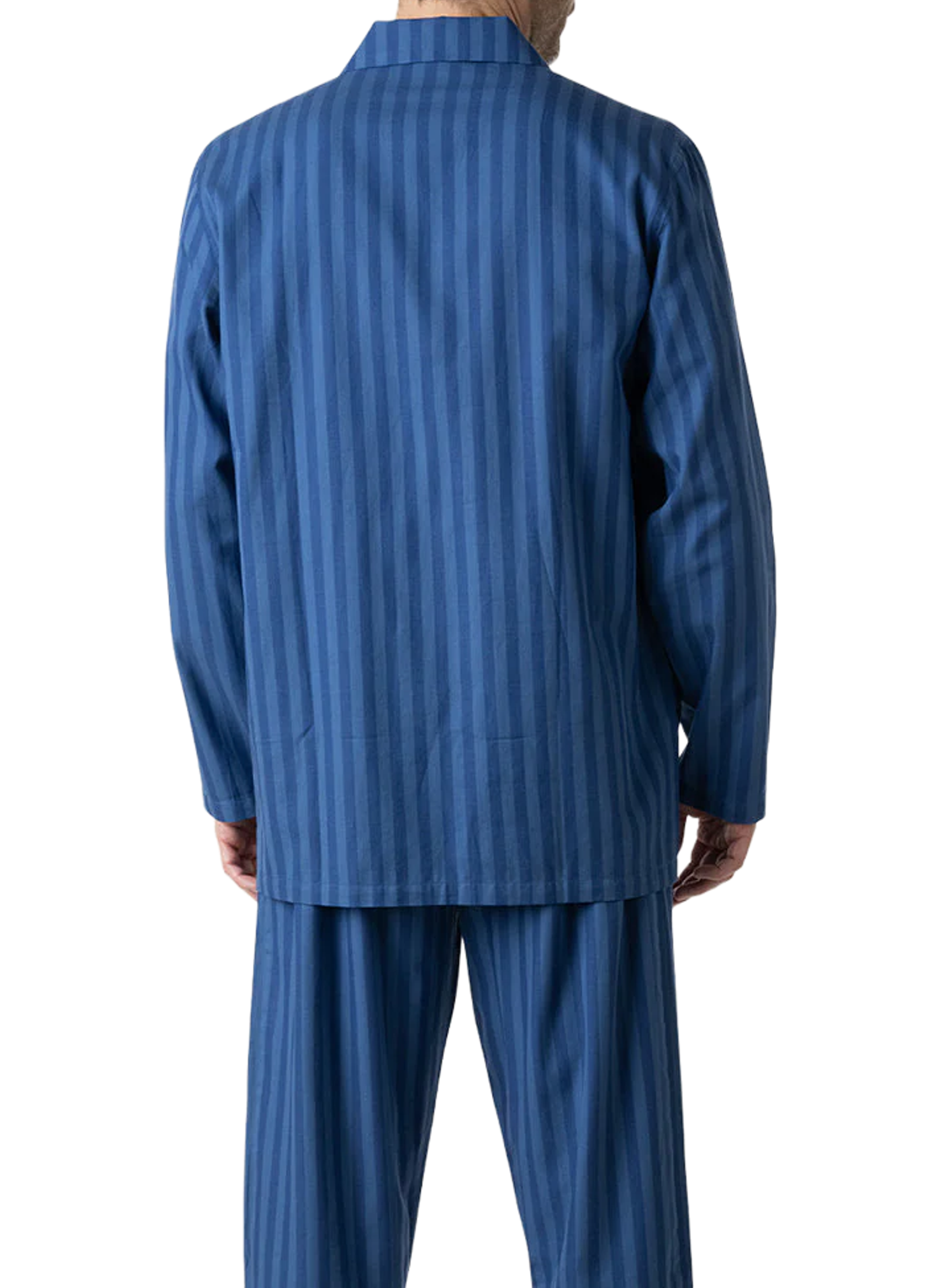 Striped cotton pajama set EMINENCE Blue