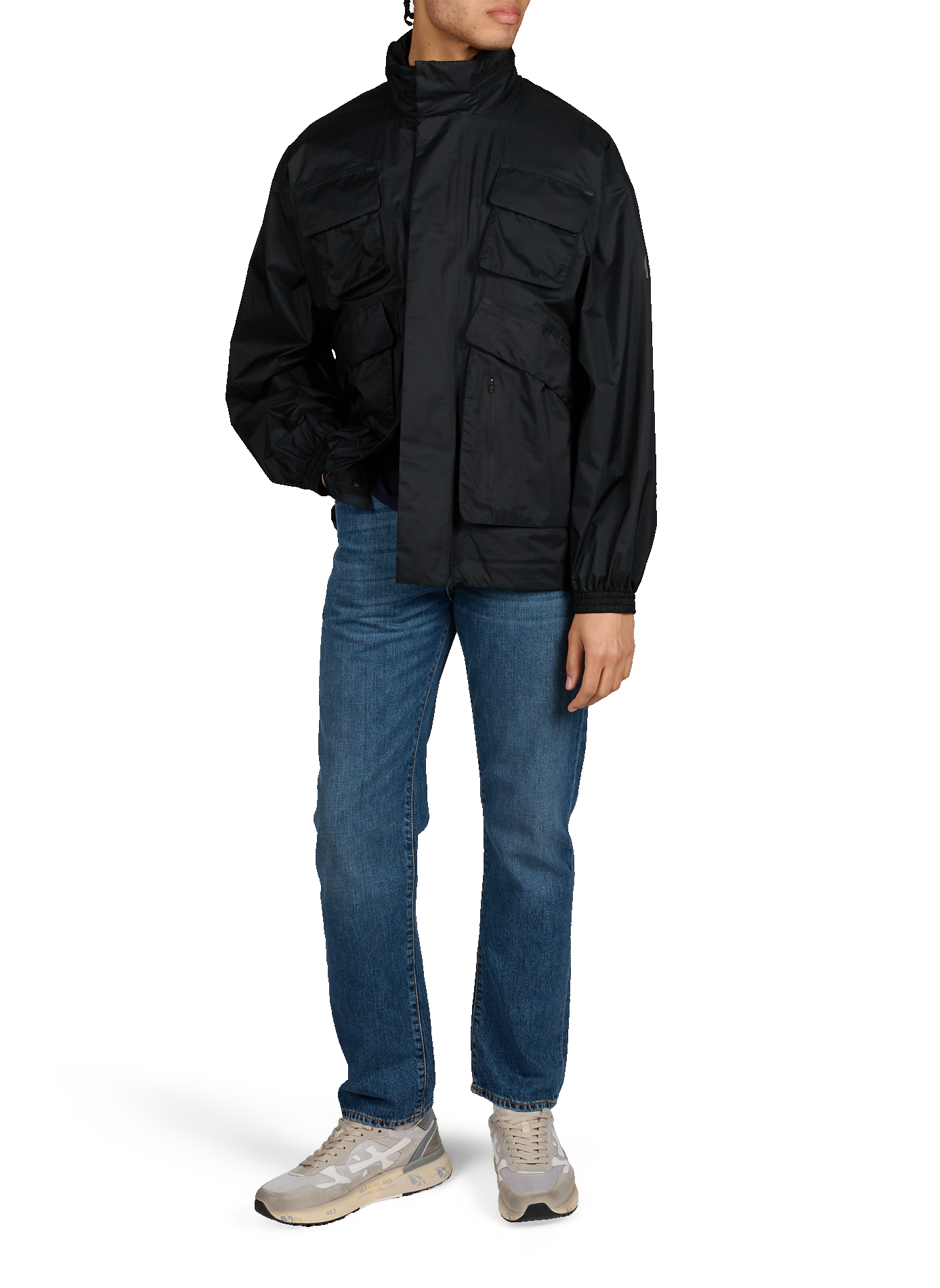 Parka droite col montant SAVE THE DUCK Noir