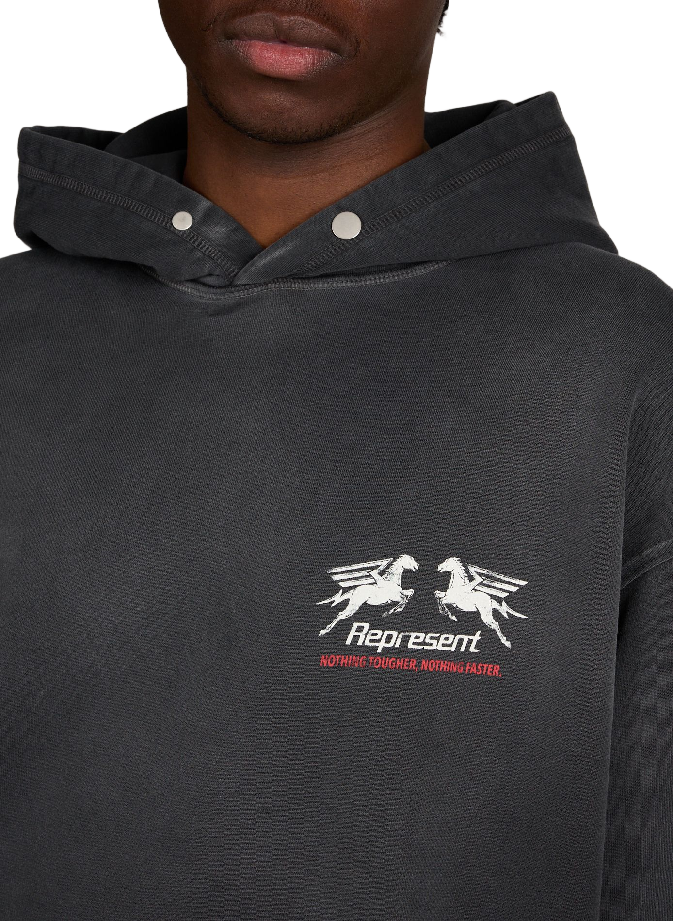 Graphic logo cotton sweatshirt REPRESENT Grey