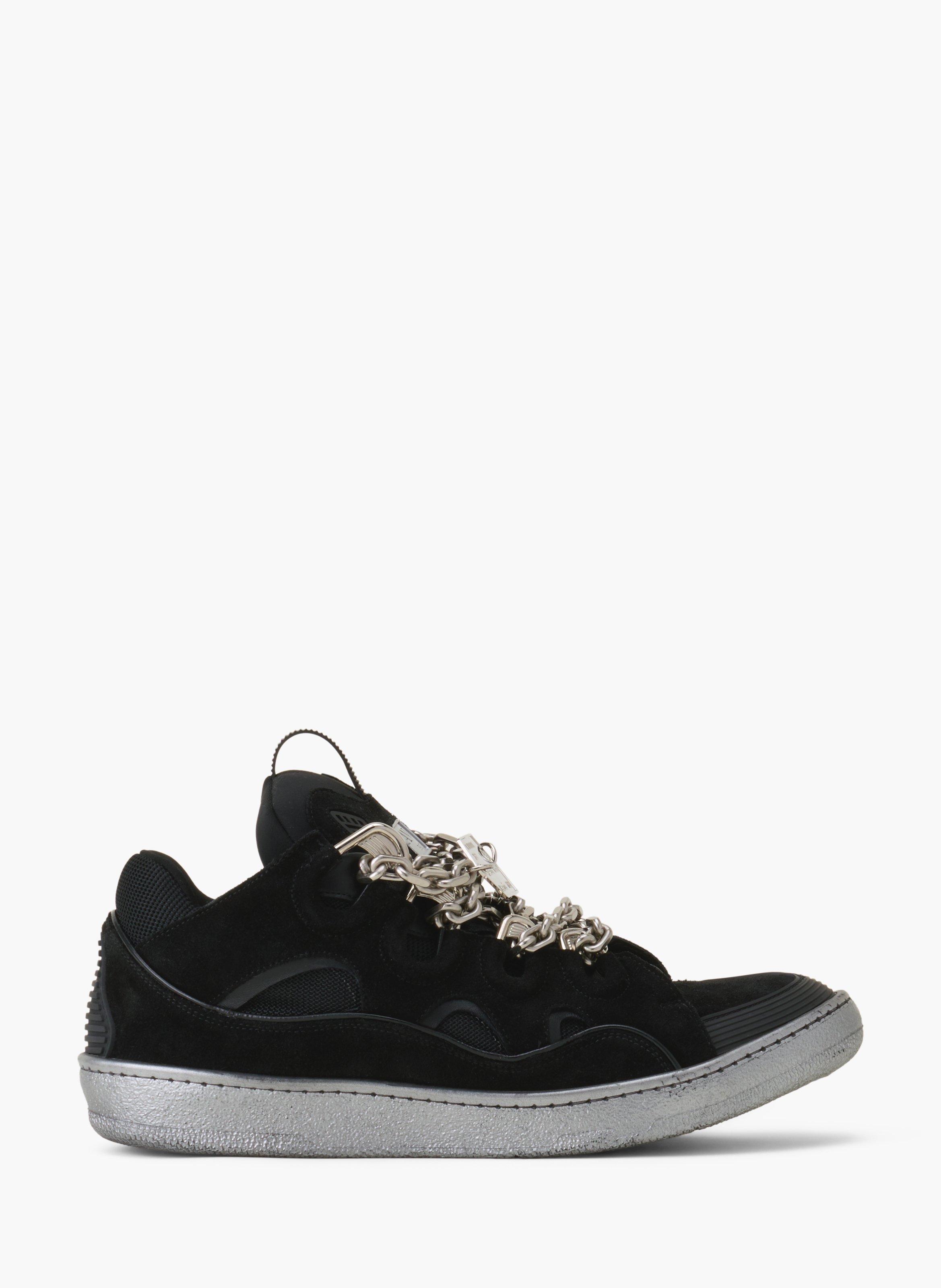 Sneakers curb id chaîne en suède LANVIN Noir
