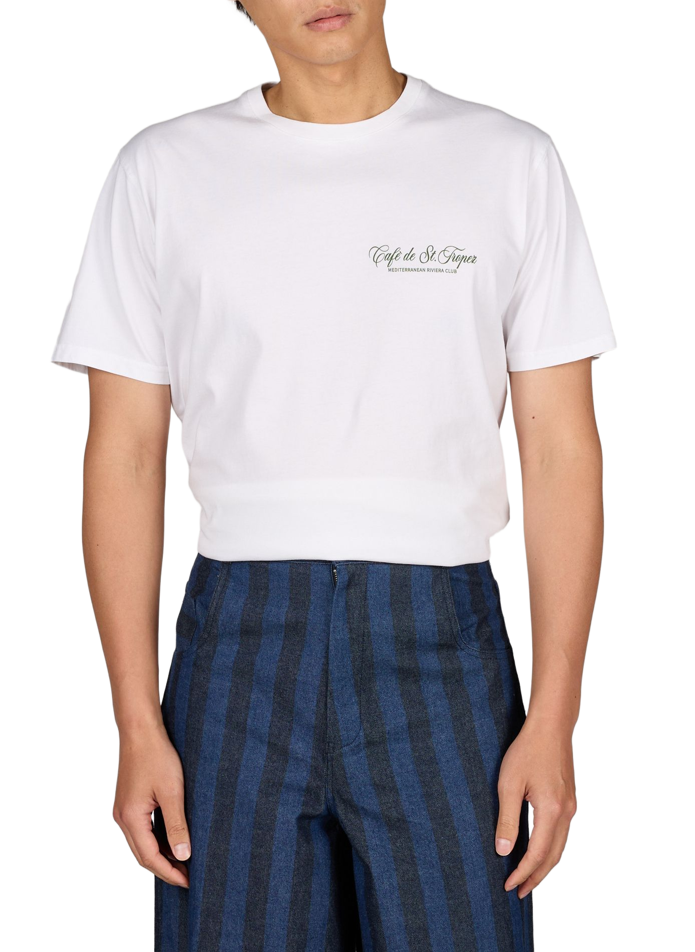 Camiseta recta de algodón MC2 SAINT BARTH Blanco