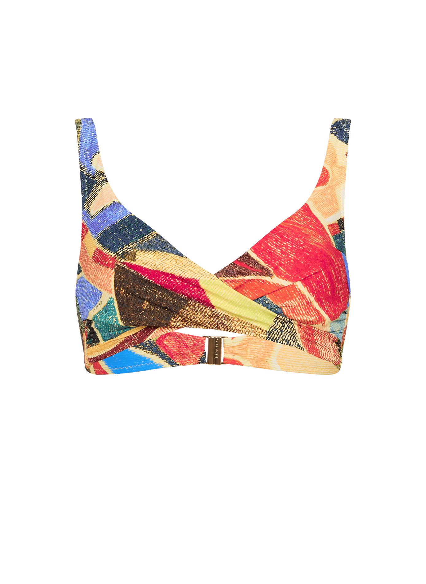 Haut de maillot de bain Classique plissé SHAN Multicolore