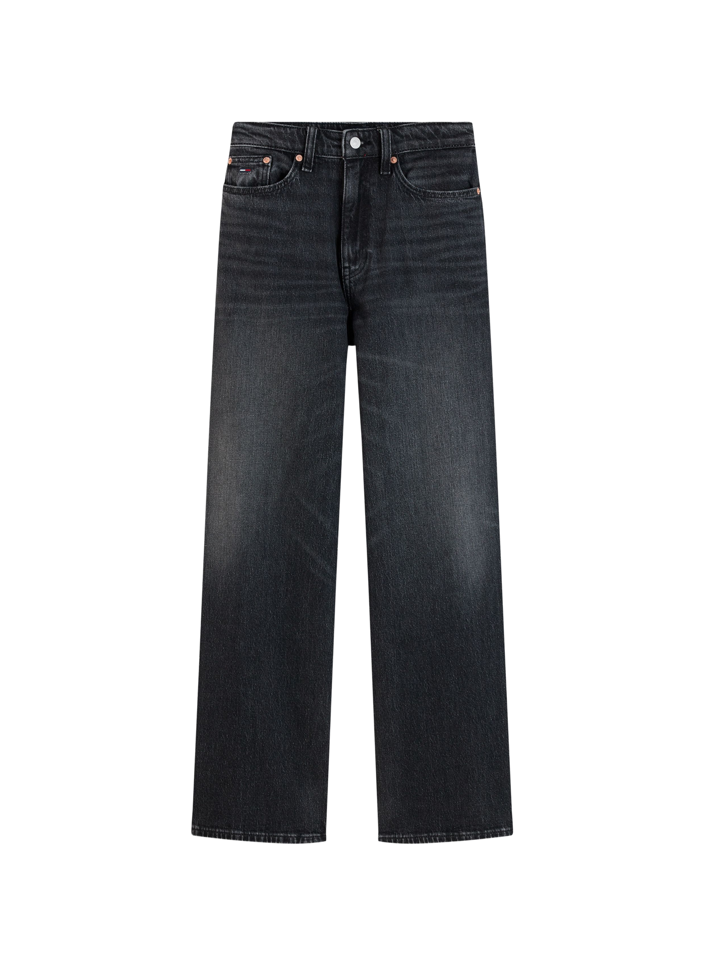 Weite Baumwollmischungshose Claire TOMMY HILFIGER Schwarz