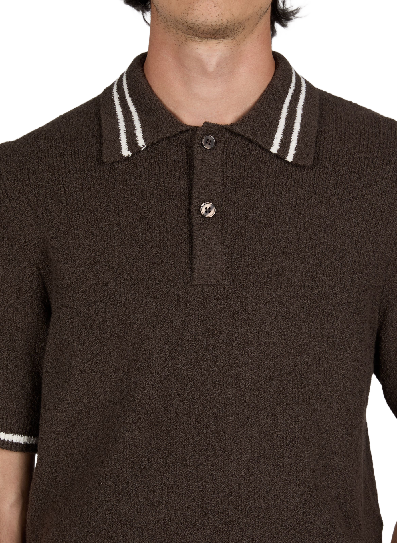 Sapedro blended cotton polo SAMSOE SAMSOE Brown