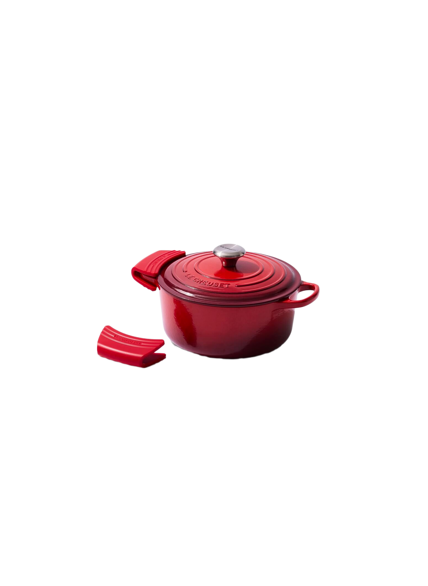 Set aus 2 Topflappen LE CREUSET Rot