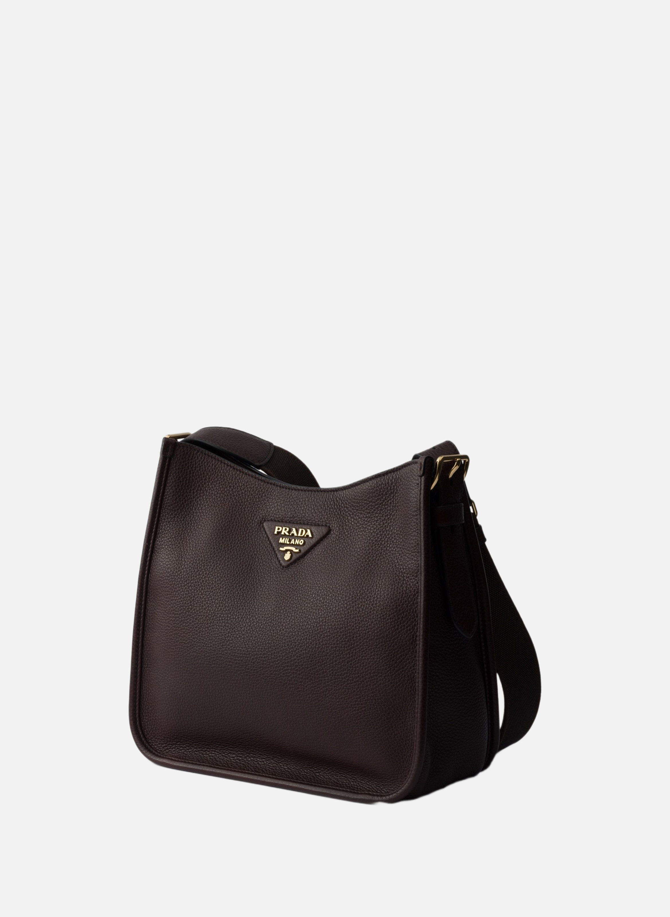 Sac en cuir PRADA Marron