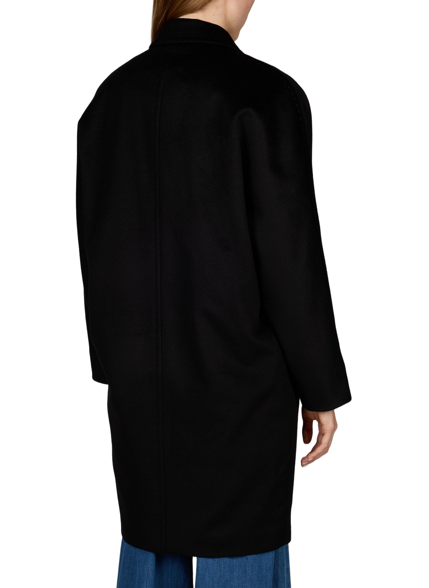 Oversized wool coat MAX MARA STUDIO Black