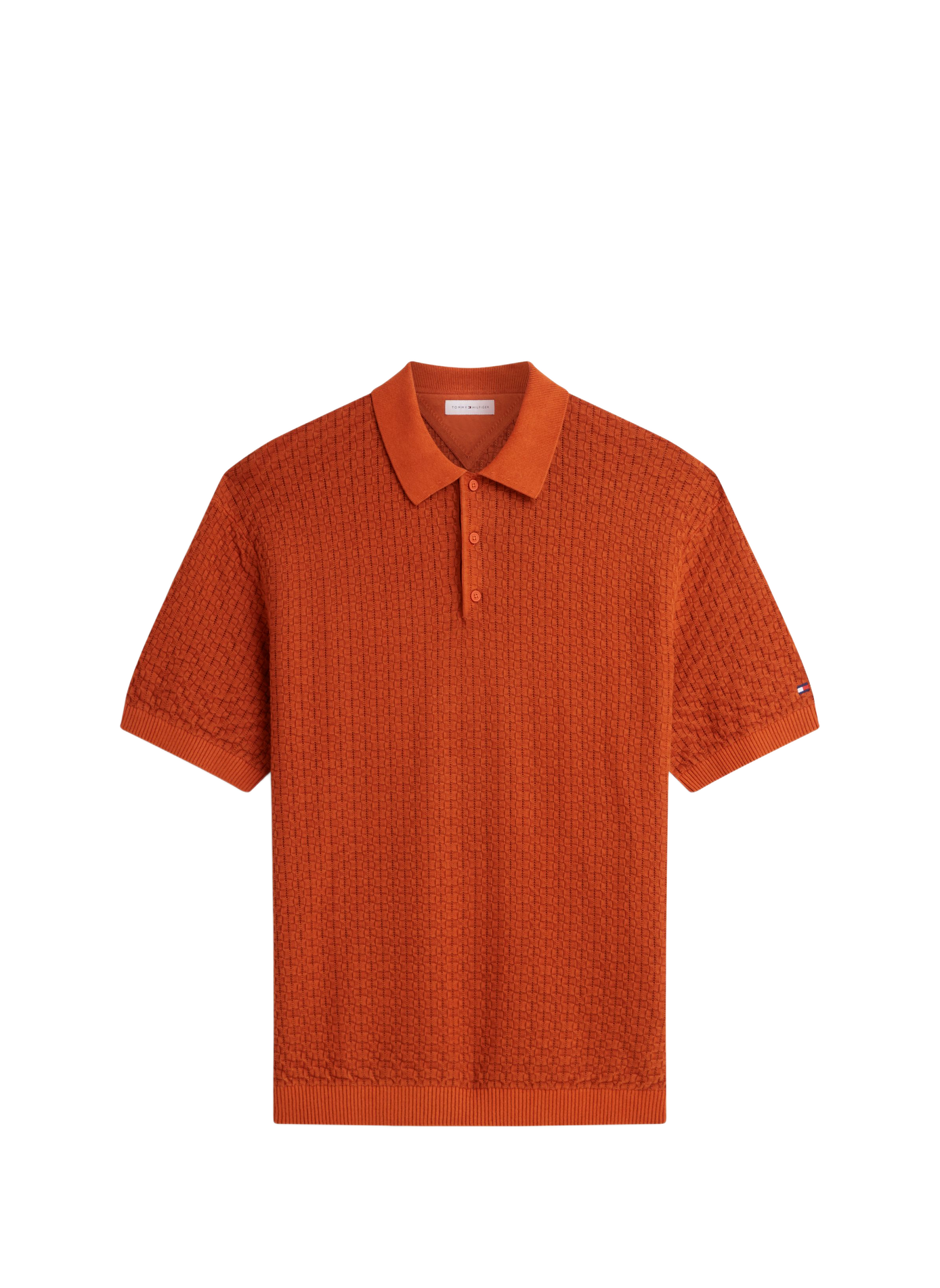 Cotton polo shirt TOMMY HILFIGER Brown