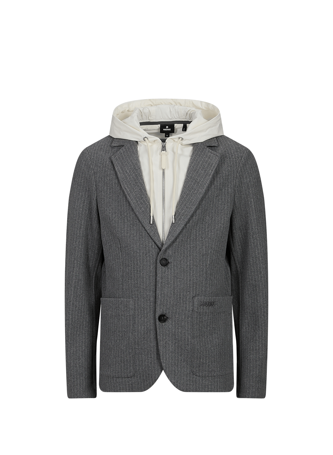 Blazer jacket in blended cotton MACKAGE Grey