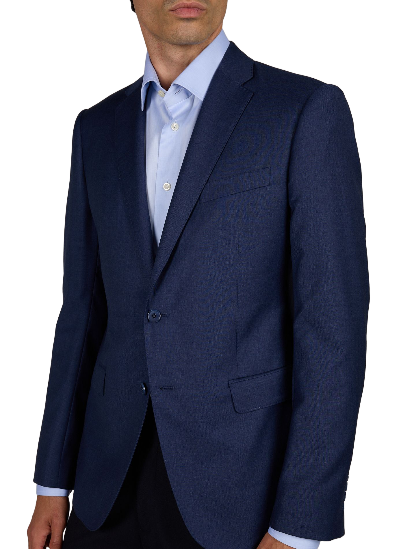 Gerader Wollblazer EMPORIO ARMANI Blau