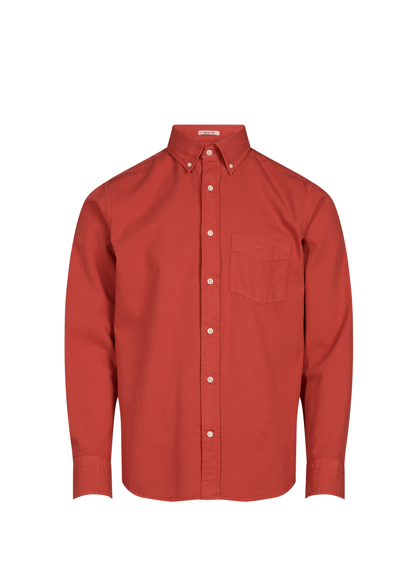 Chemise droite en coton GANT Orange