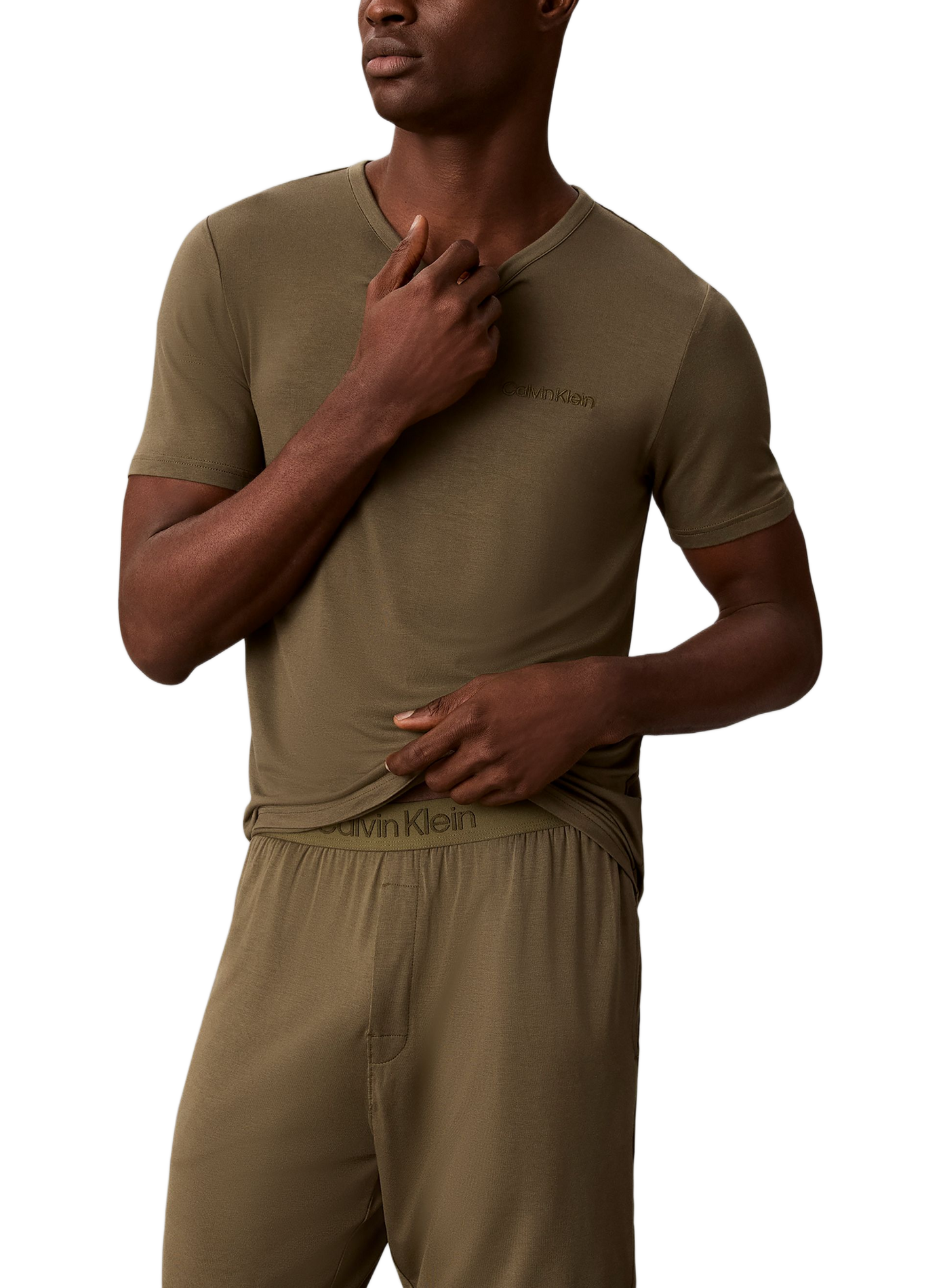 T-shirt à logo  CALVIN KLEIN Kaki